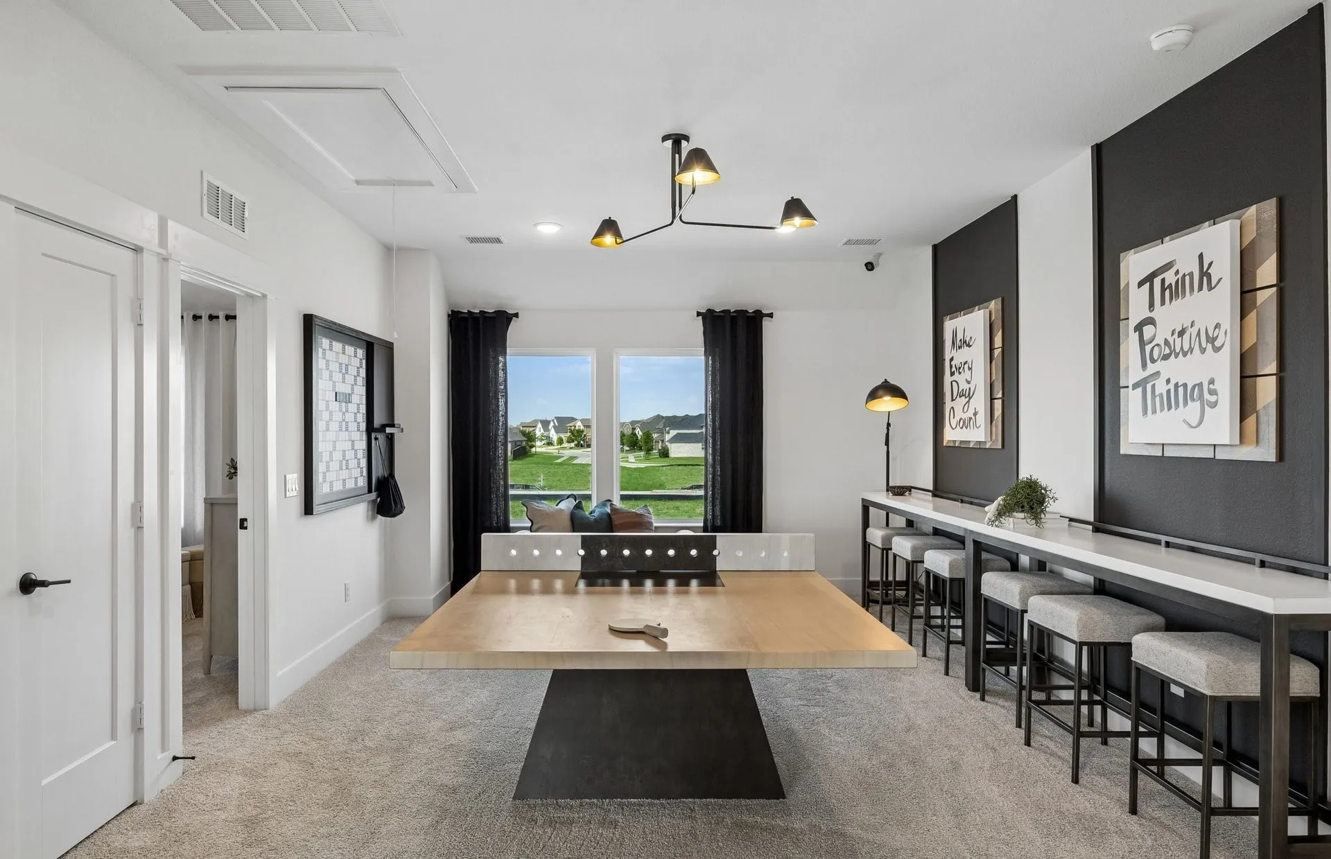 *Model Representation - Spacious game room on second level