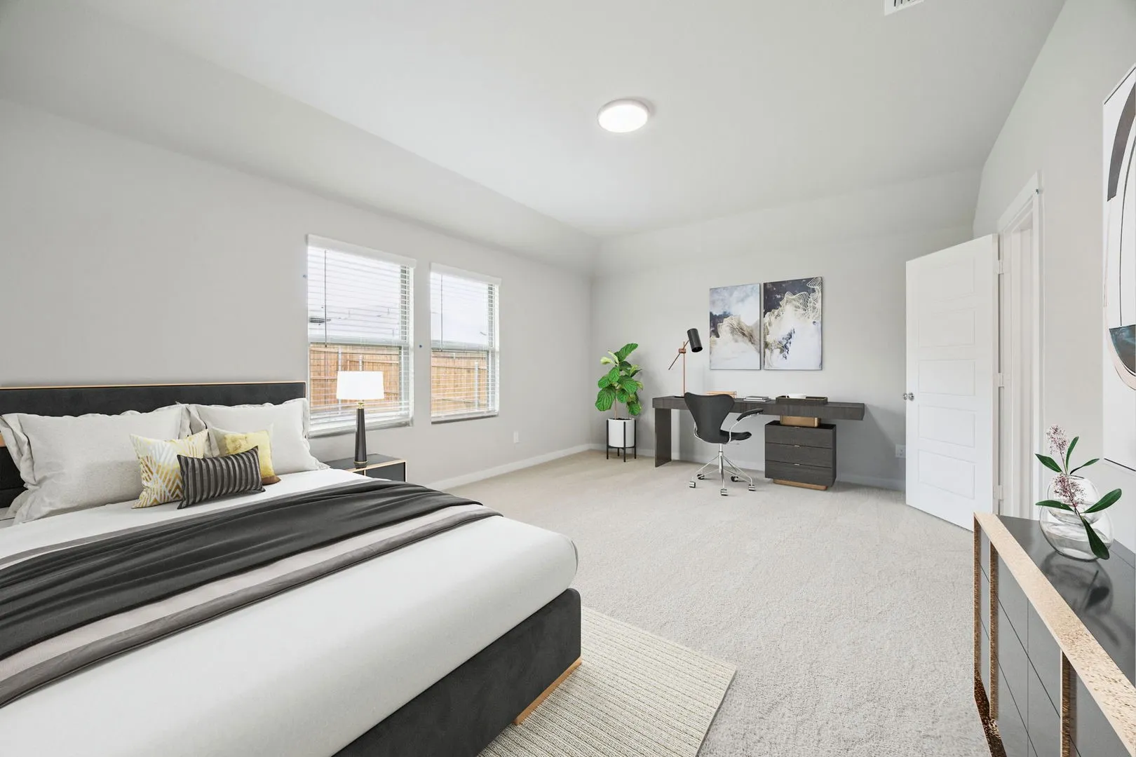Primary Suite in the Hayden home plan by Trophy Signature Homes – REPRESENTATIVE PHOTO