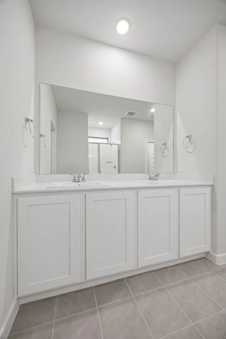 Primary Bathroom in the Oak II home plan by Trophy Signature Homes – REPRESENTATIVE PHOTO