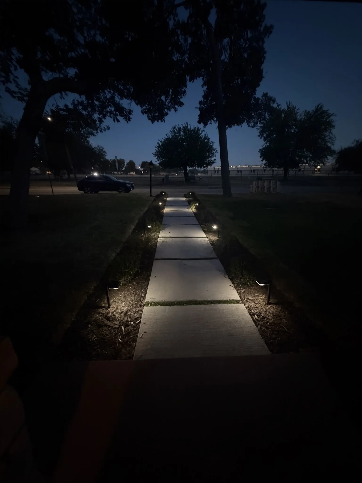 Pathway with integrated lighting