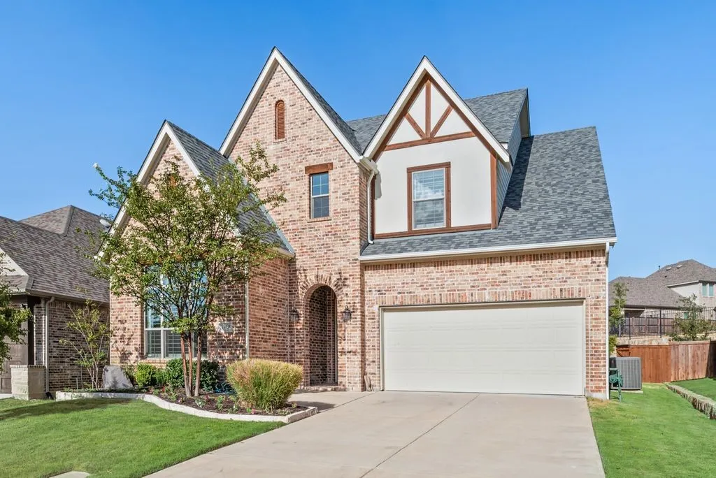 Brick exterior with gabled rooflines