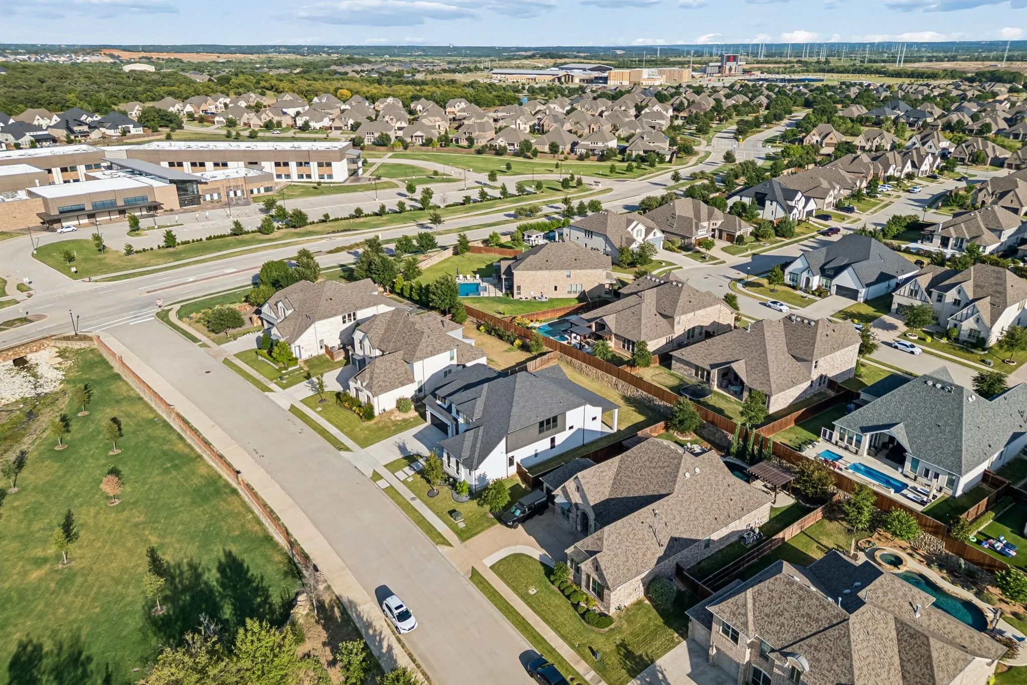 Argyle South Elementary is a VERY short, lovely walk with the green space as your companion.
