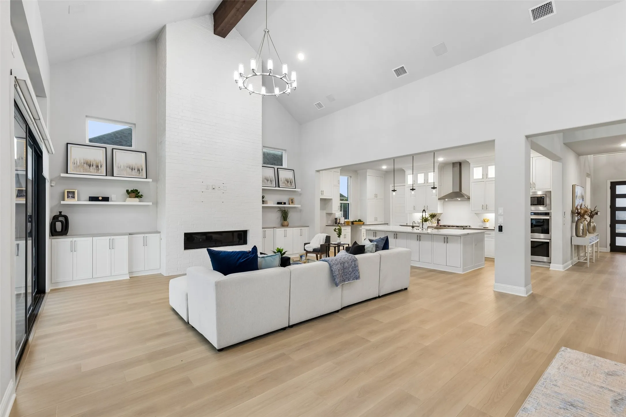 There is also room for at least 4 barstools to eat in the kitchen if you prefer a more relaxed, casual dining space.