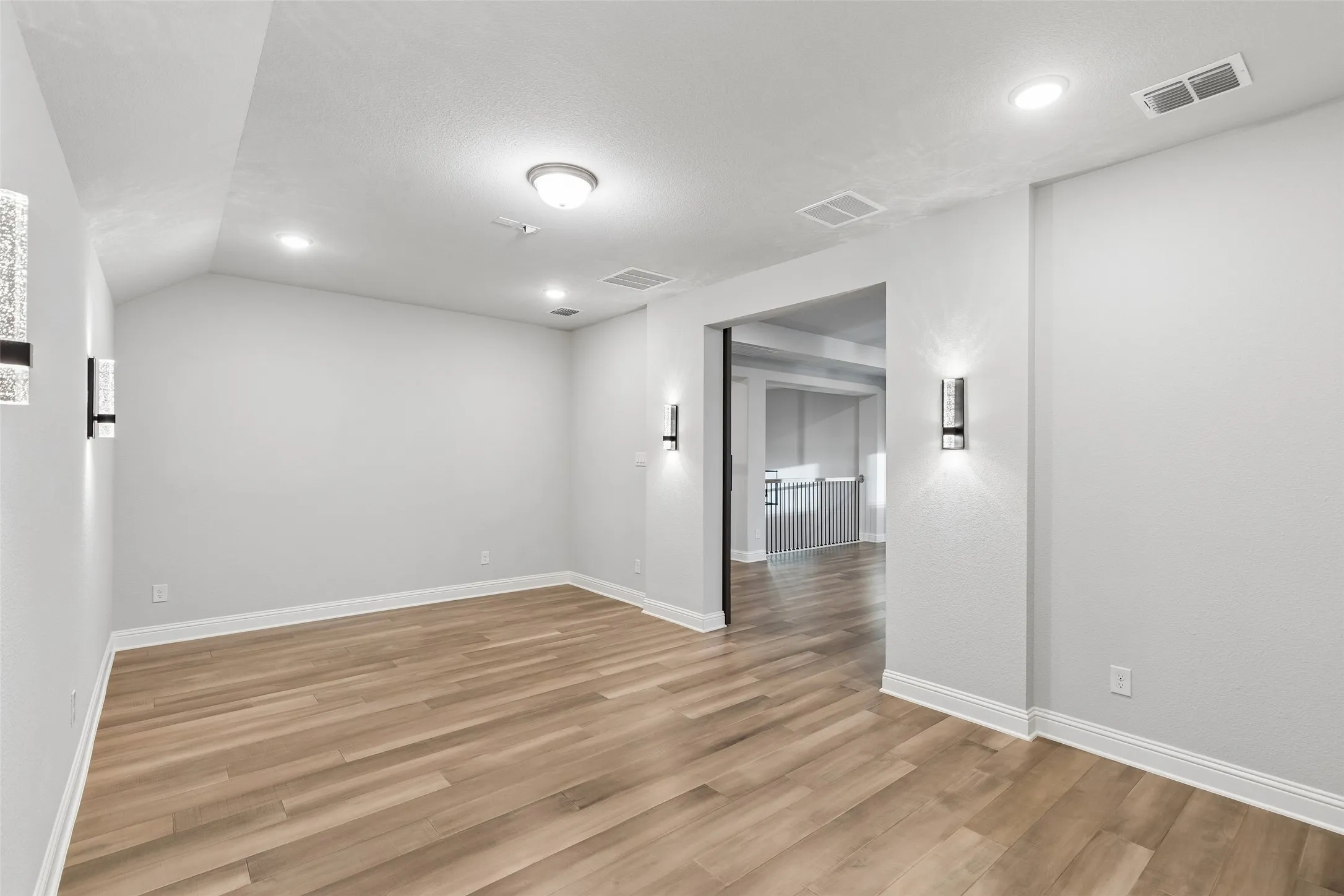 Behind the double Barn Doors is your Media Room