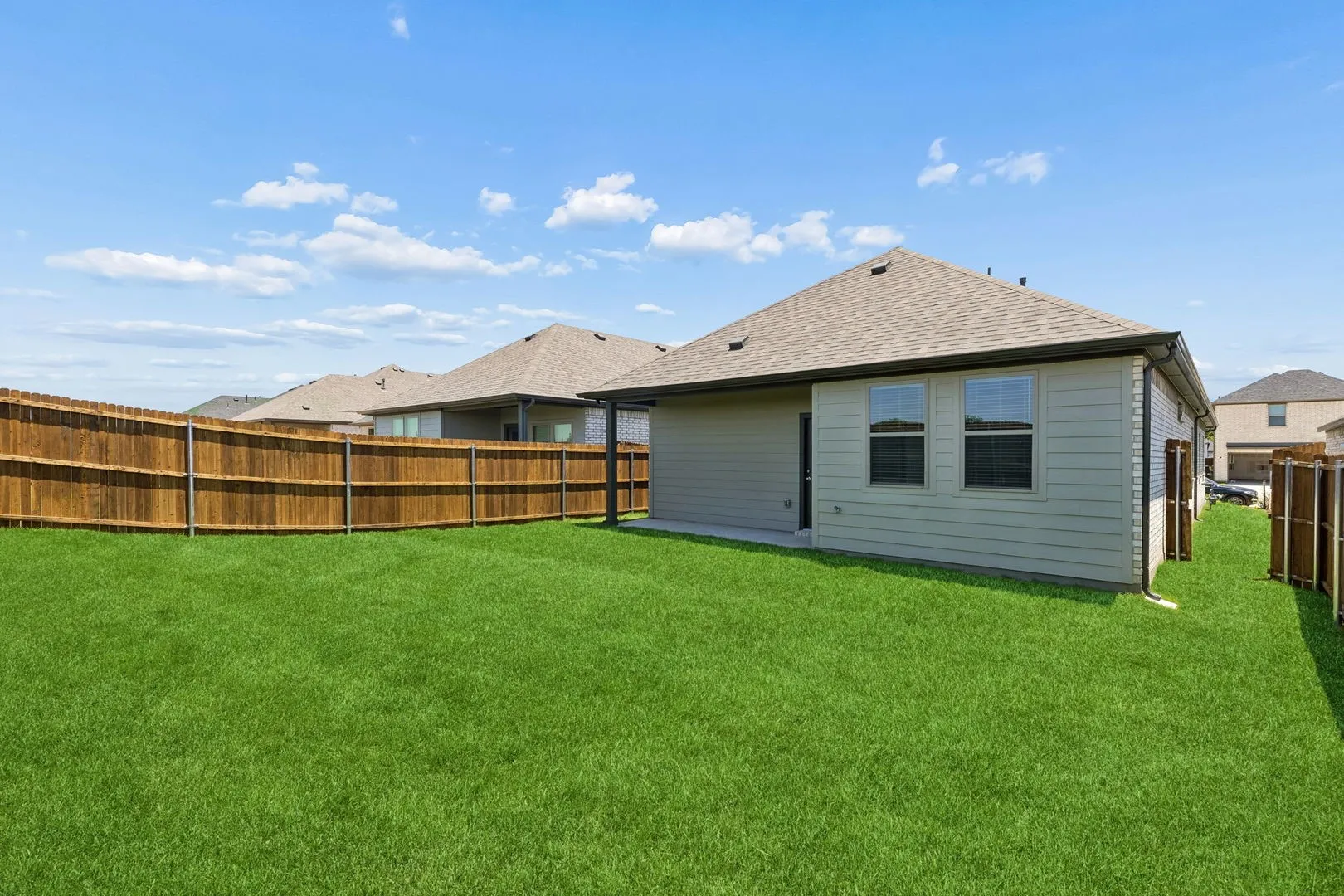 Covered Patio in the Cypress home plan by Trophy Signature Homes - REPRESENTATIVE PHOTO