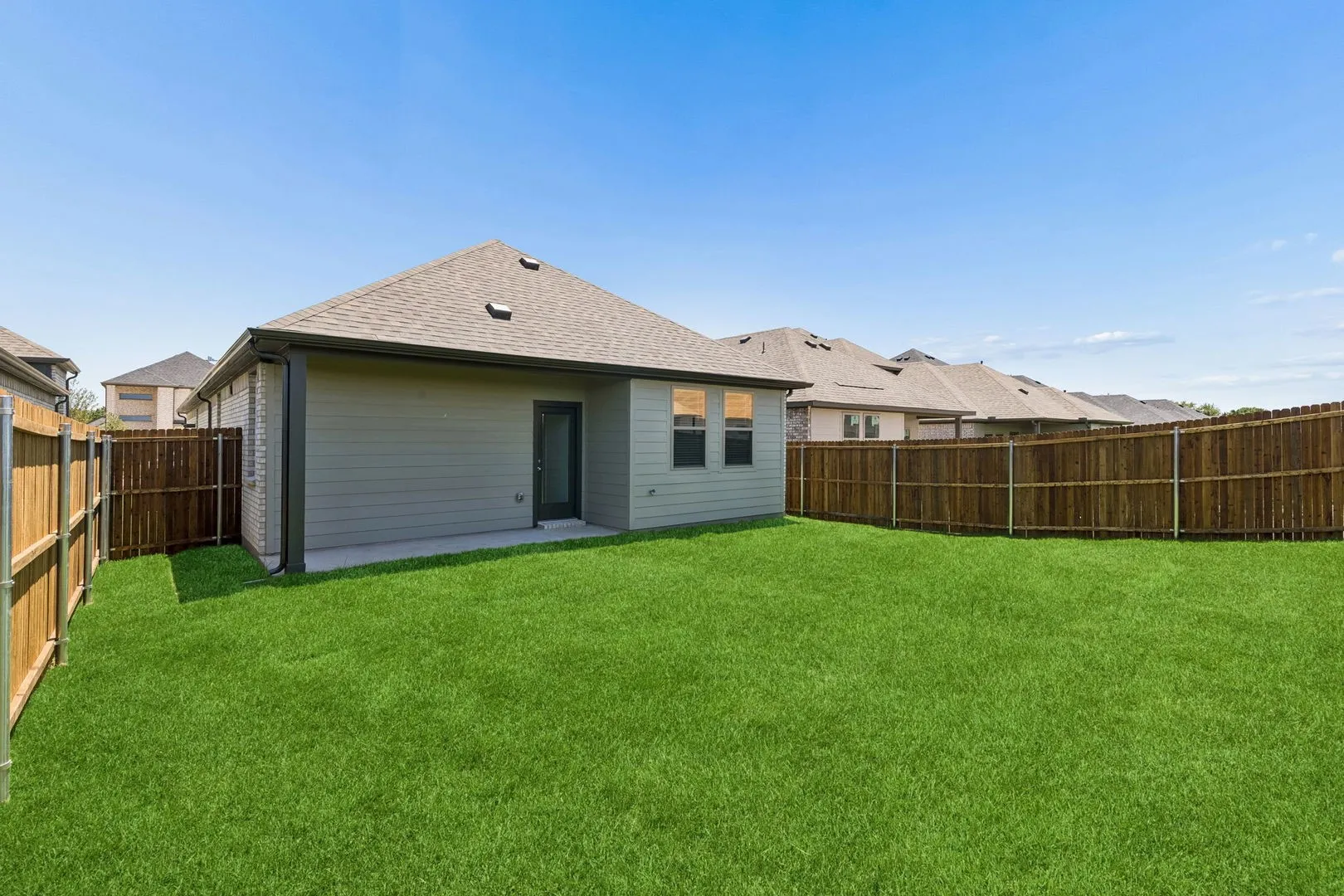 Covered Patio in the Cypress home plan by Trophy Signature Homes - REPRESENTATIVE PHOTO