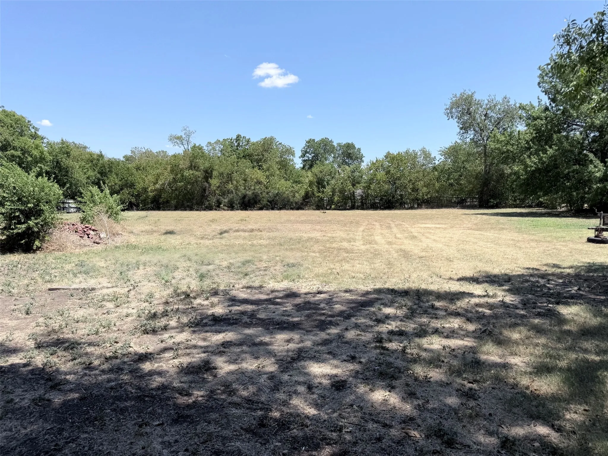 Expansive cleared lot with mature perimeter trees