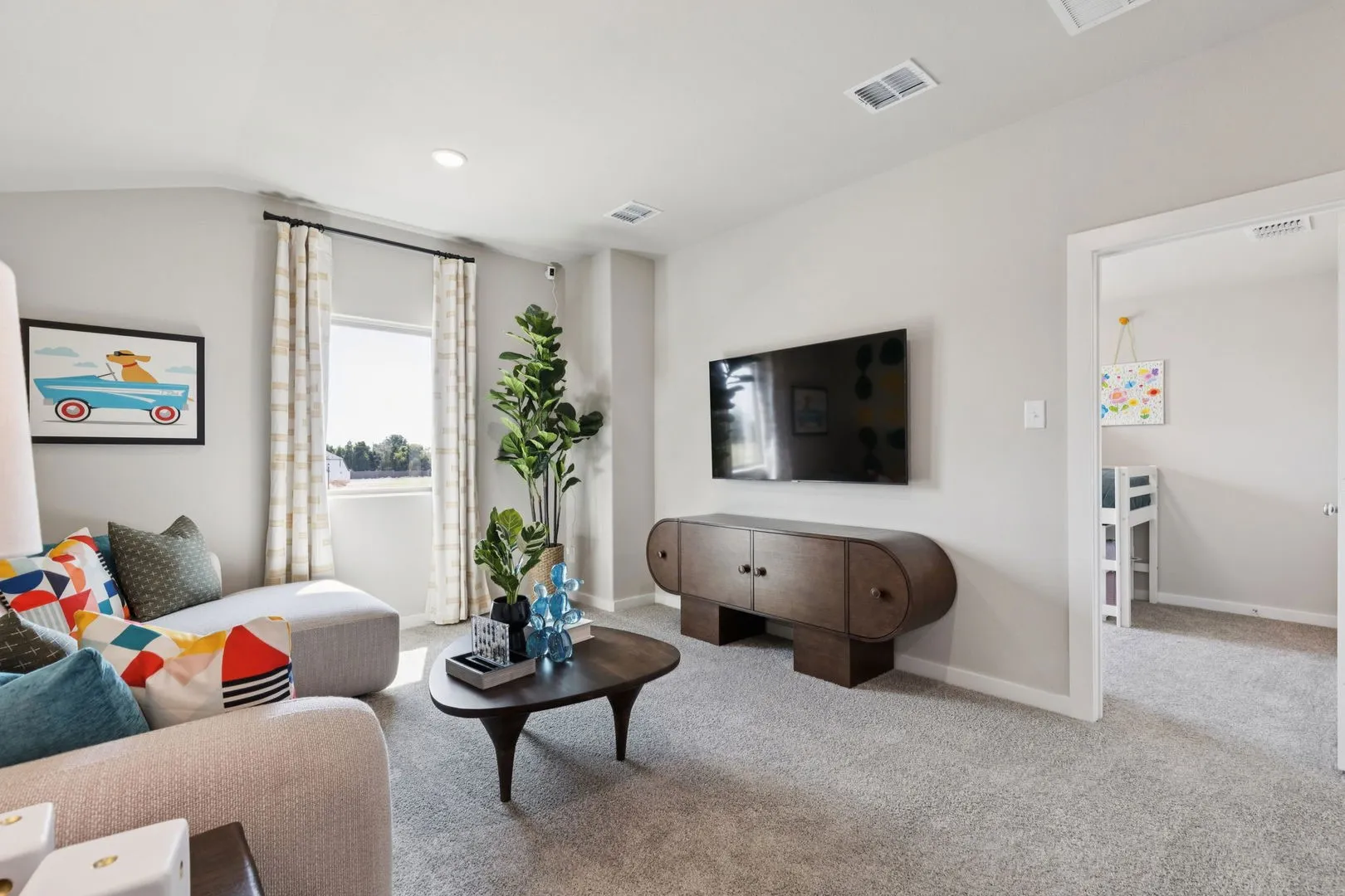 Game Room in the Magnolia home plan by Trophy Signature Homes – REPRESENTATIVE PHOTO