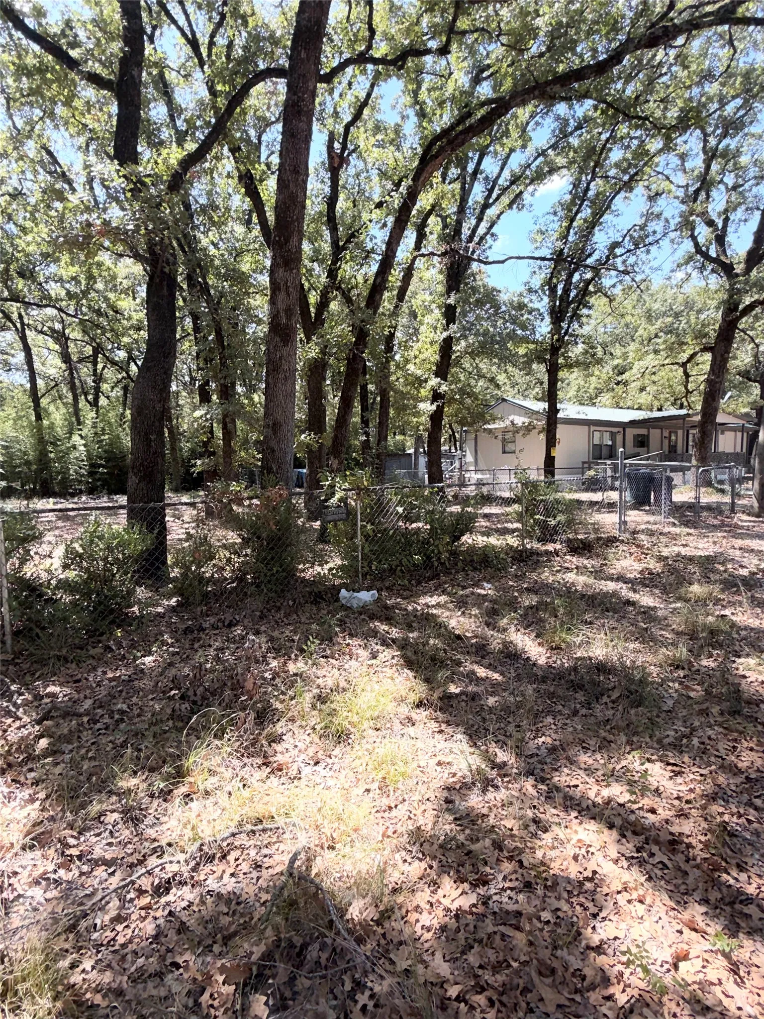 Showing the extra lot next to the house
