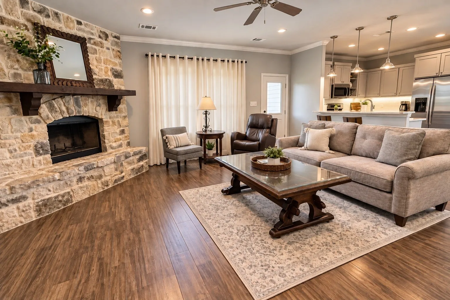 View of living room.