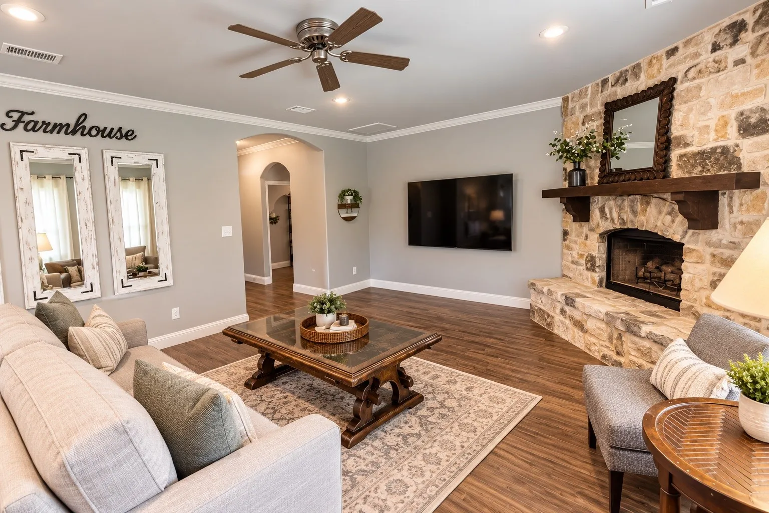 View of living room.