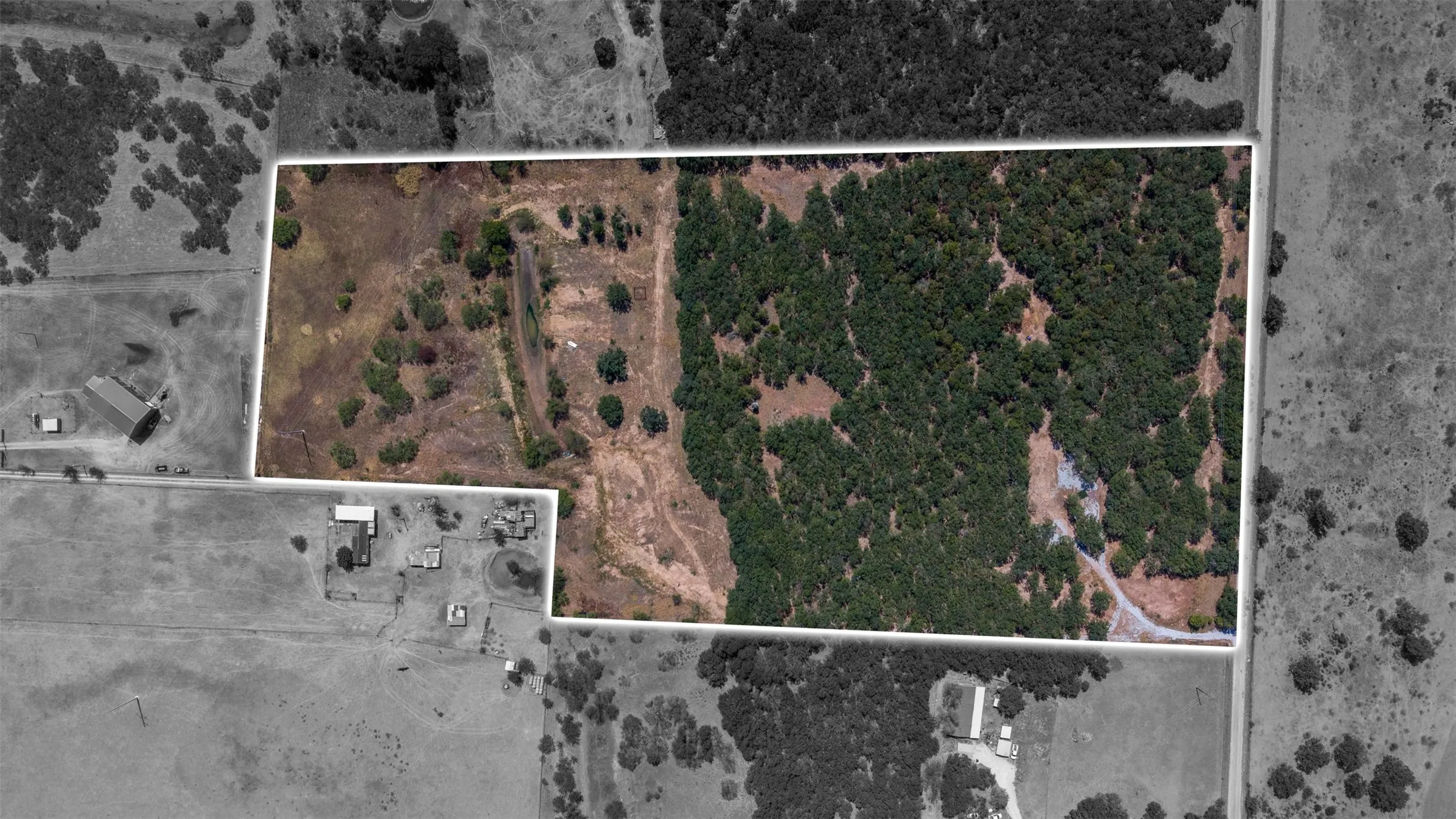 Aerial Survey. Delineating the property boundaries and land cover characteristics