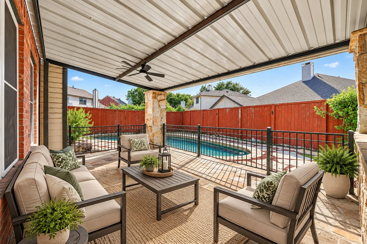 Virtually Staged Patio