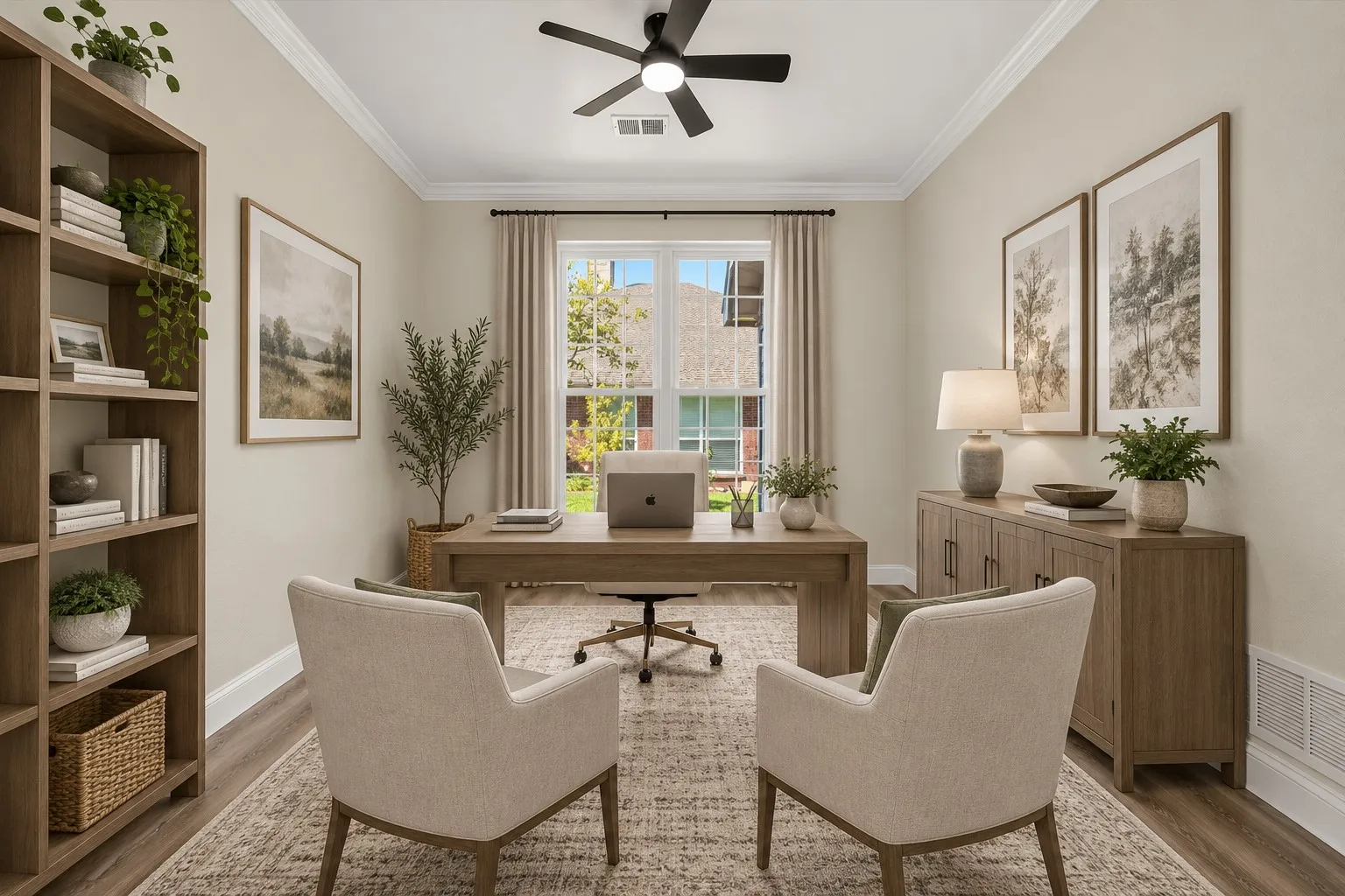 Virtually Staged Office