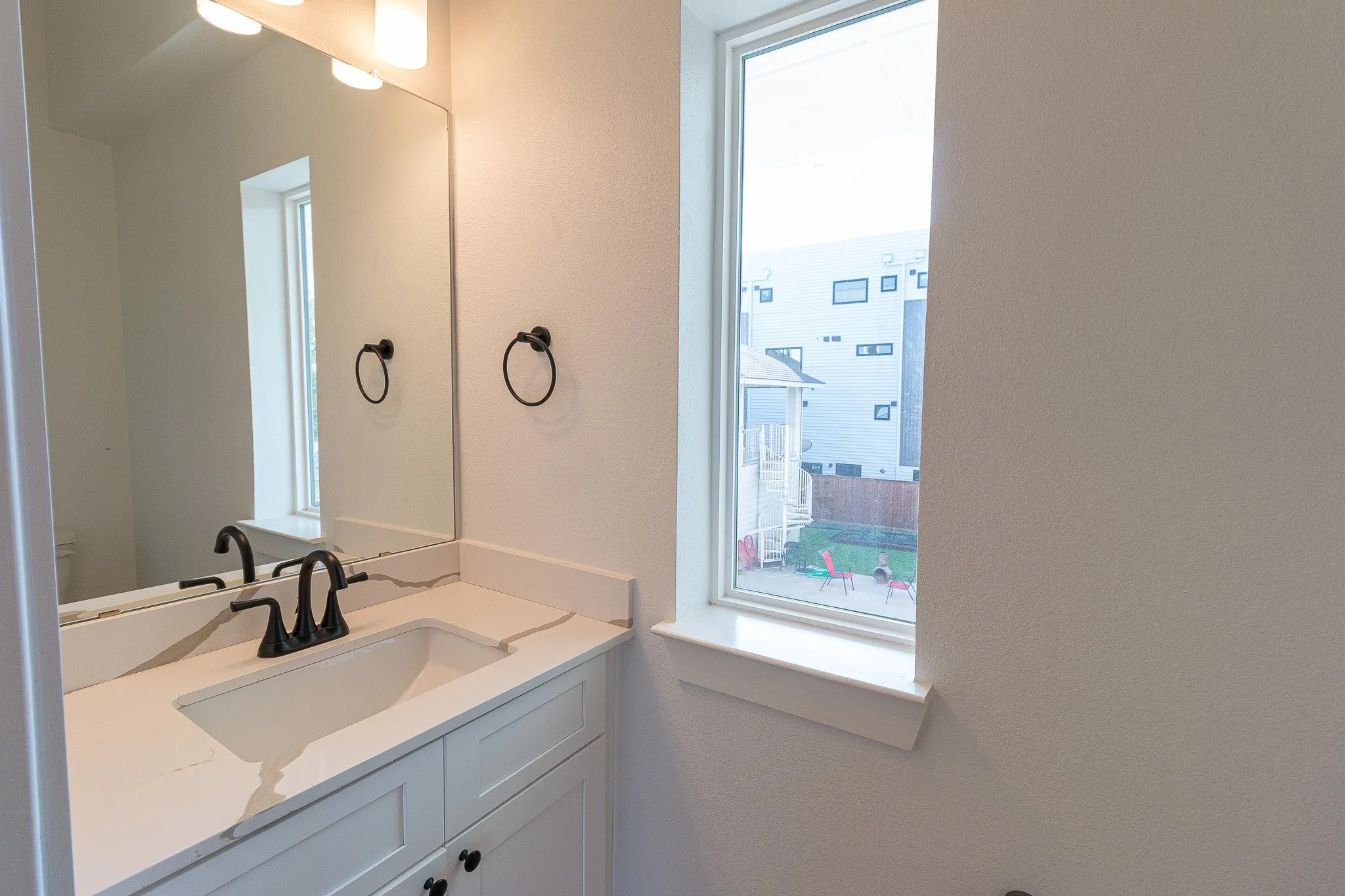 Bathroom featuring vanity
