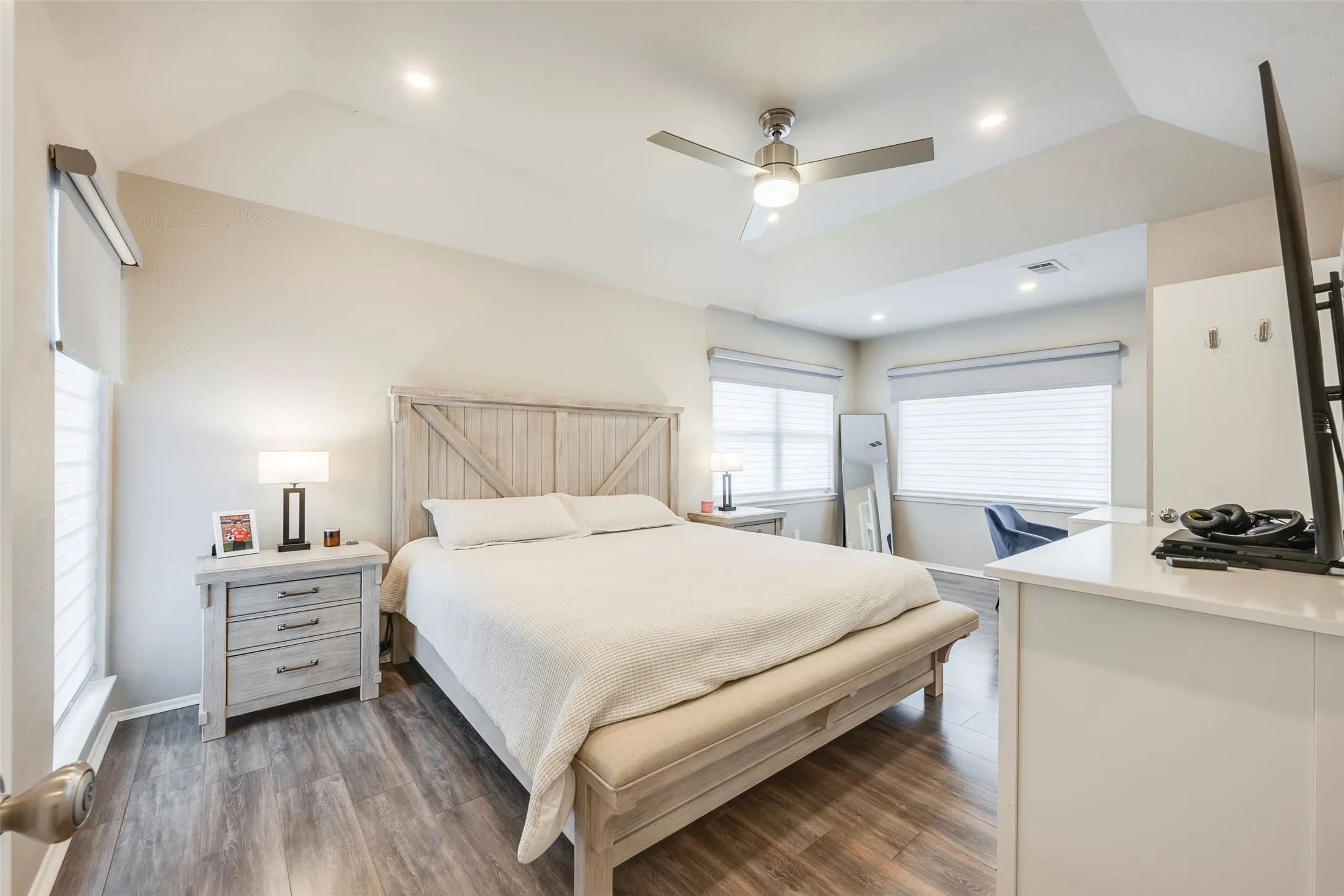 High ceilings and lots of natural light!
