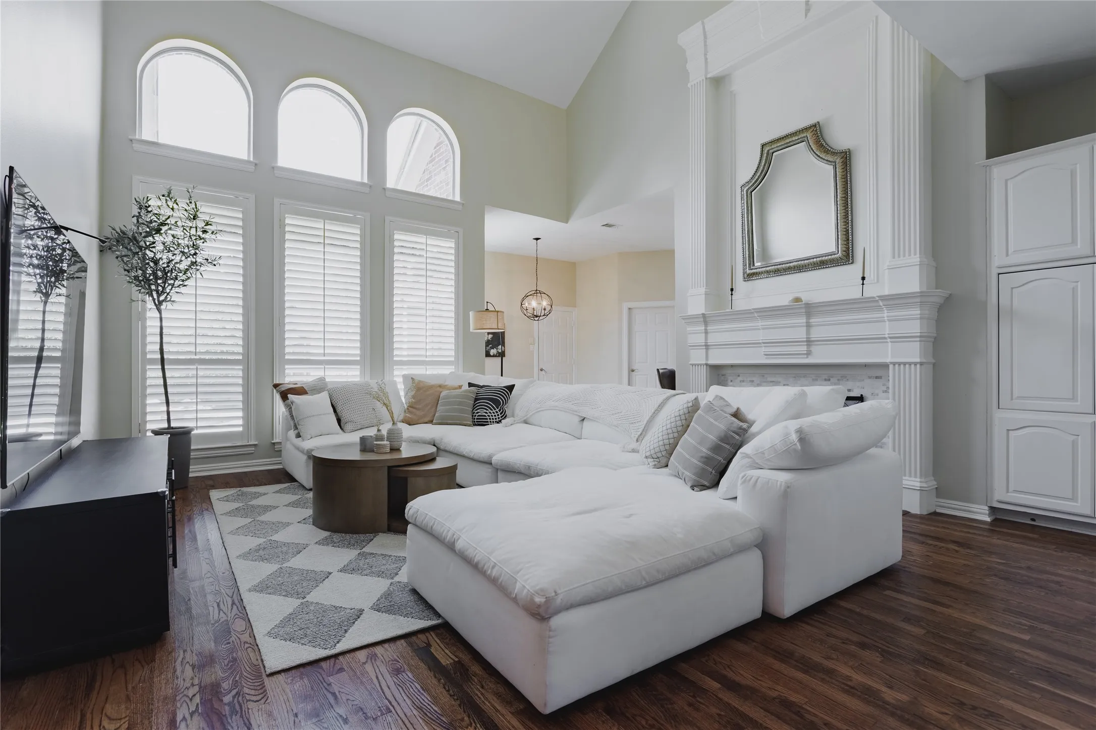 2 Story Living with Fireplace and Tons of Natural Lighting!