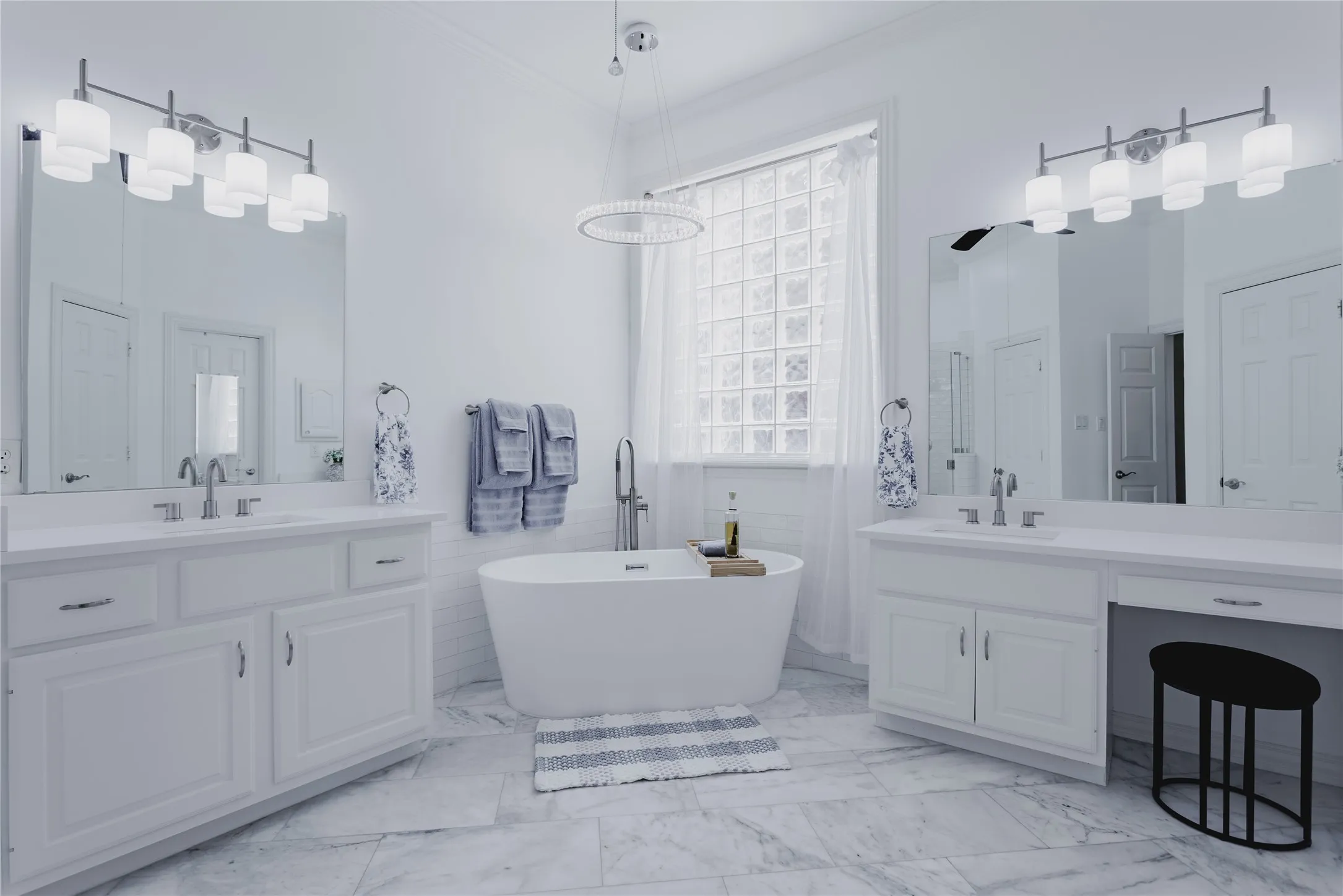 Beatifully Updated with Soaker Tub, Separate Vanities and Separate Shower!