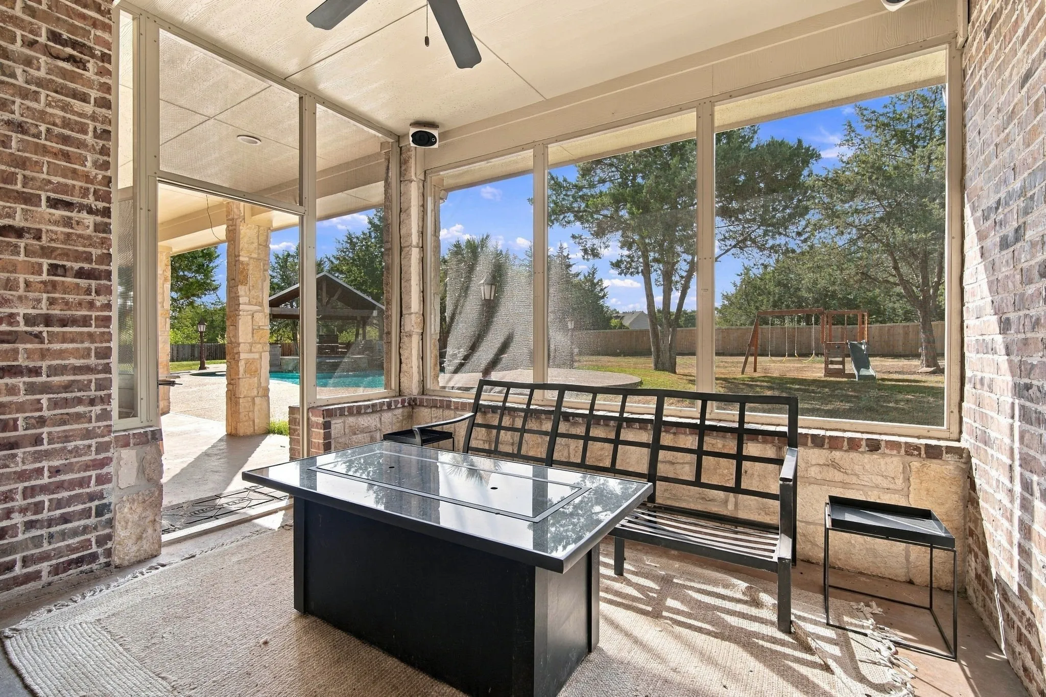 Screened in porch