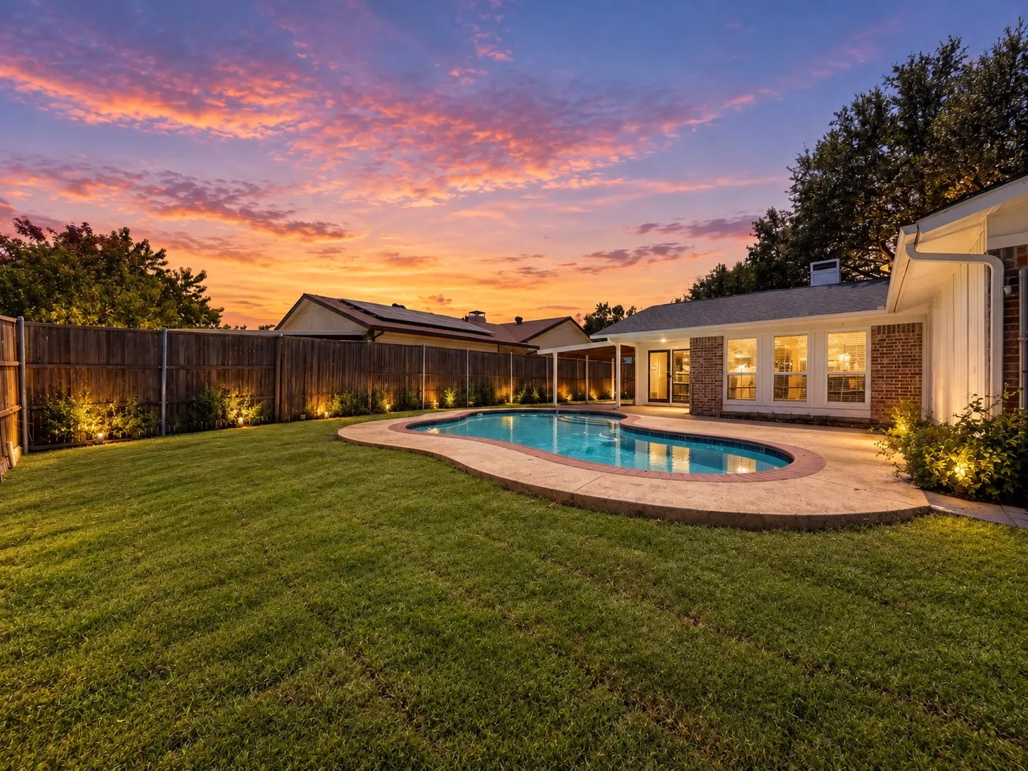 Virtual Twilight Backyard Pool Retreat