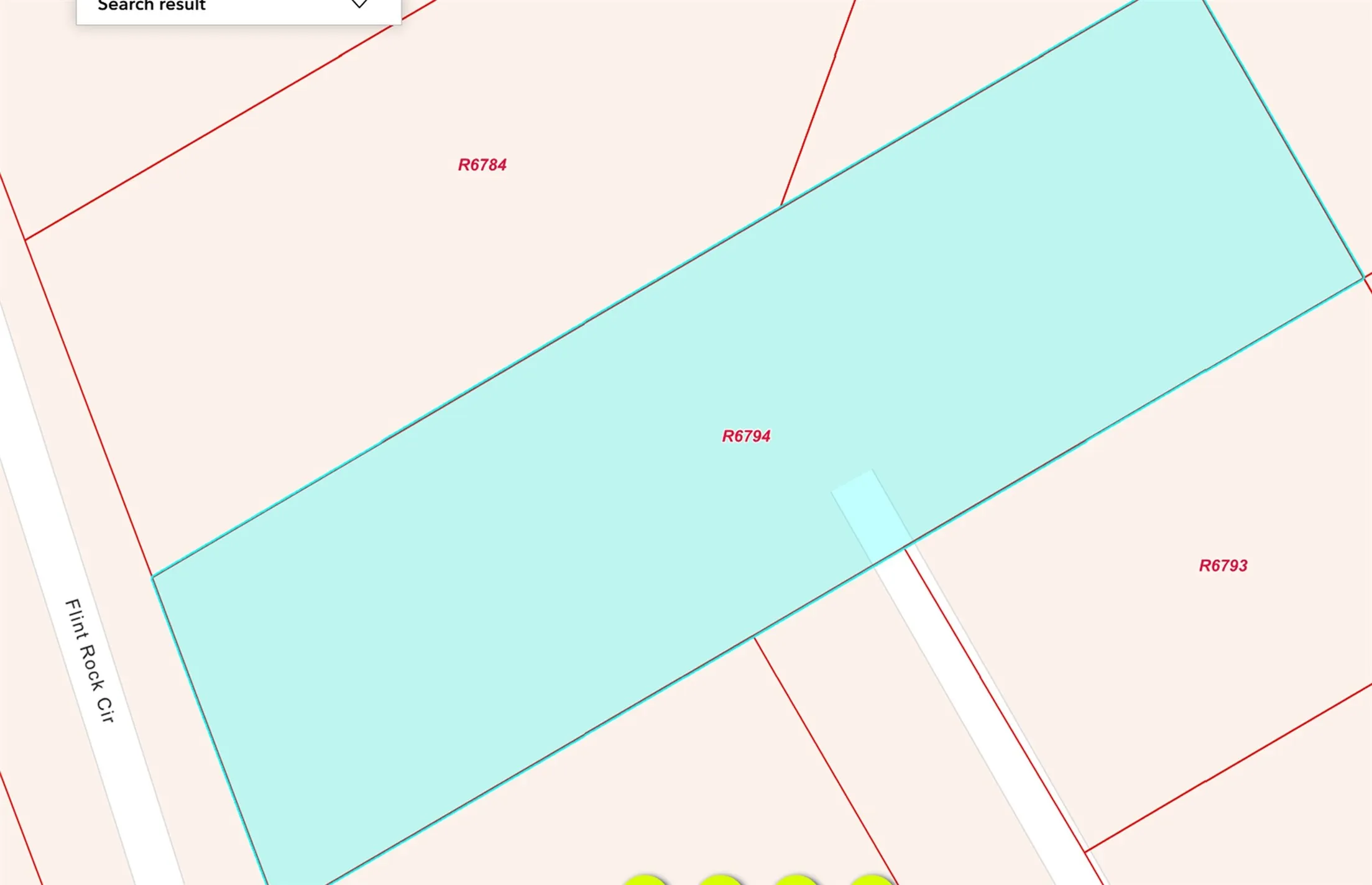 Plat Map. Illustrating the boundaries and identifier for the property R6794 and surrounding parcels