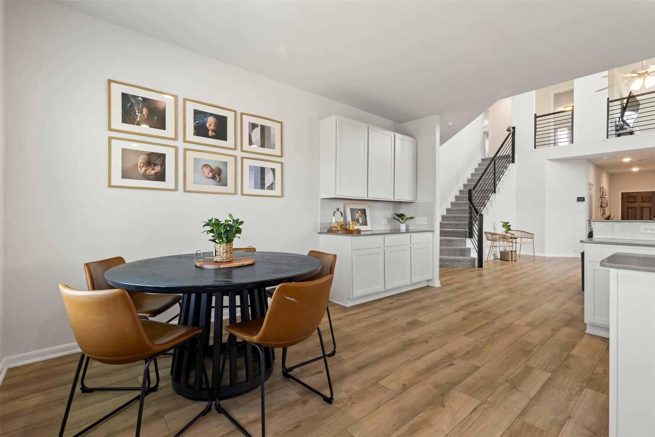 Coffee Bar with cabinets