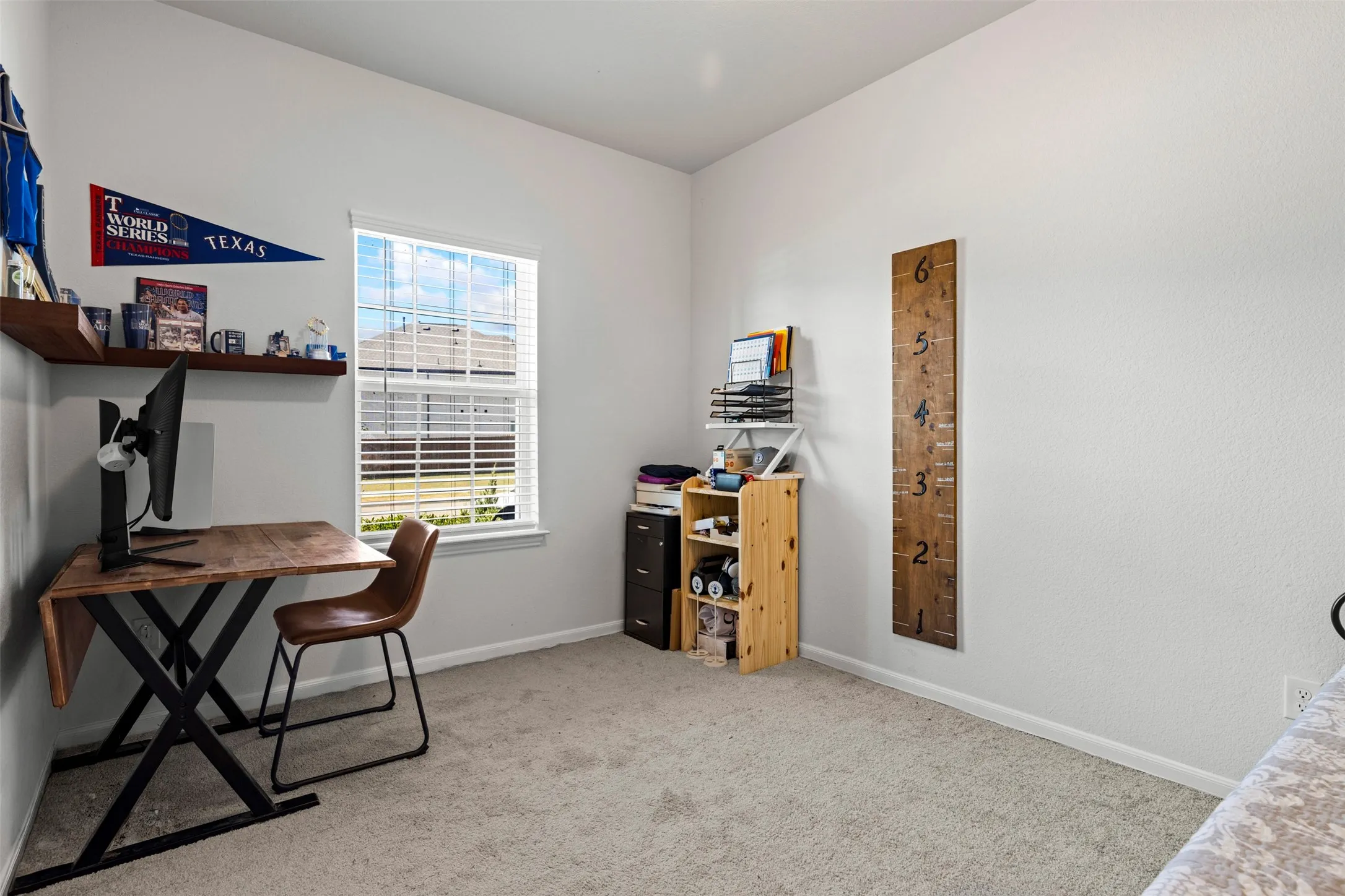 Office with French doors