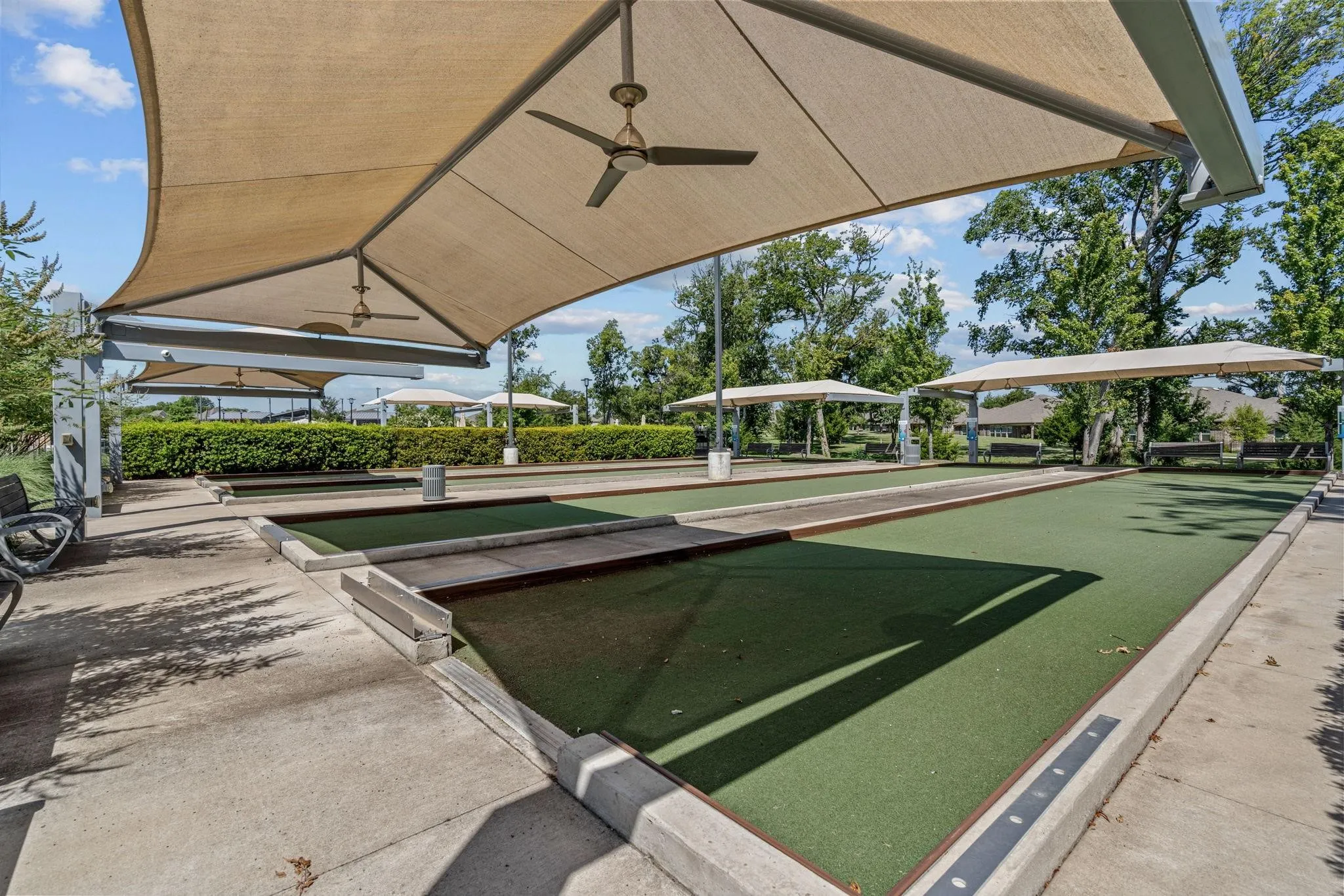 Bocce ball courts