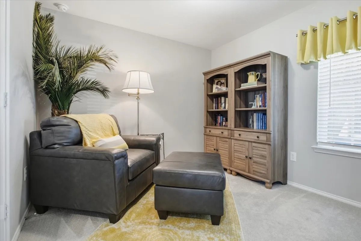 This flex space can be used for an office, craft room or additional guest room since there is a closet.