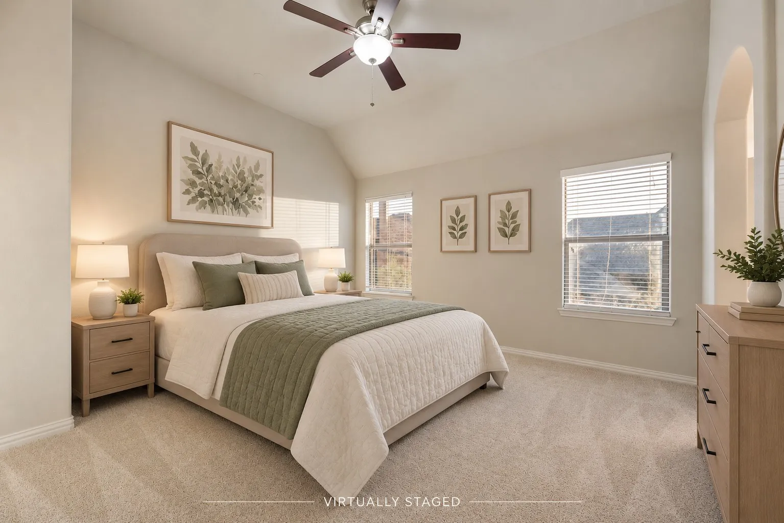 Bedroom- virtually staged