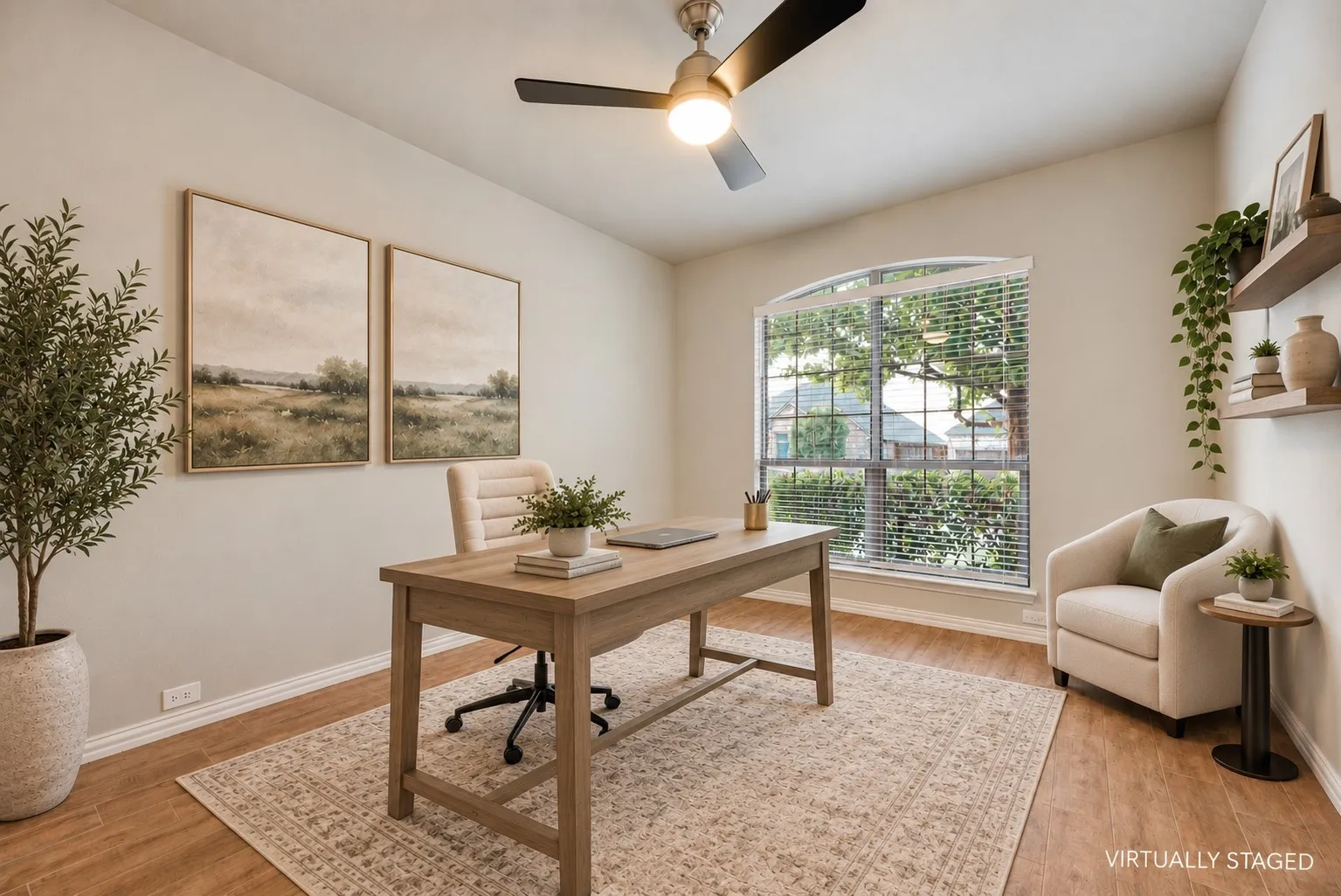 Office -virtually staged