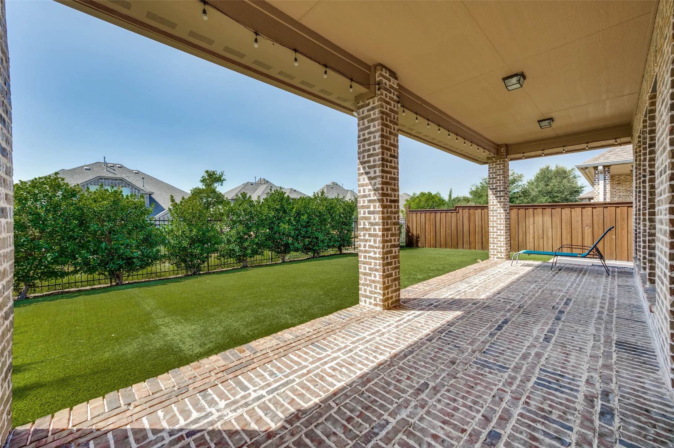 Large covered patio perfect for entertaining
