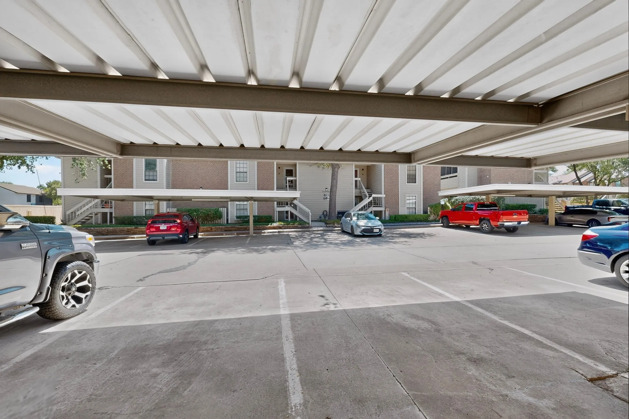 Assigned covered parking space included with the unit.