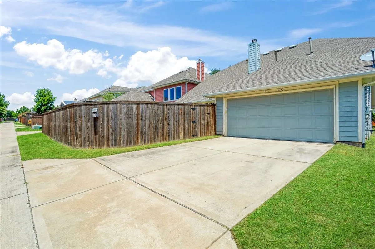 Rear garage entry