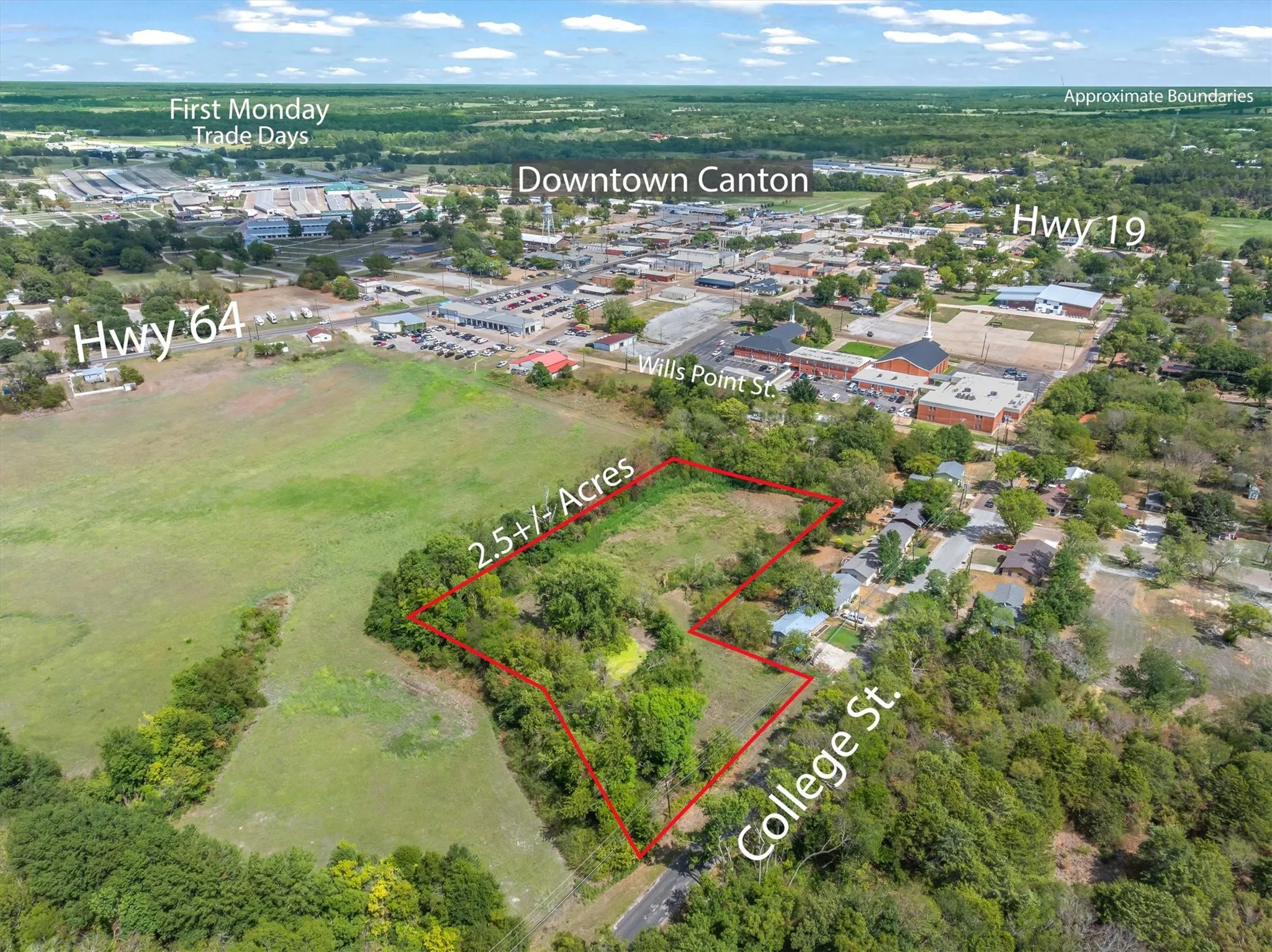 2.5 acres with pond in the city. Blank canvas just waiting for your plans or imagination.