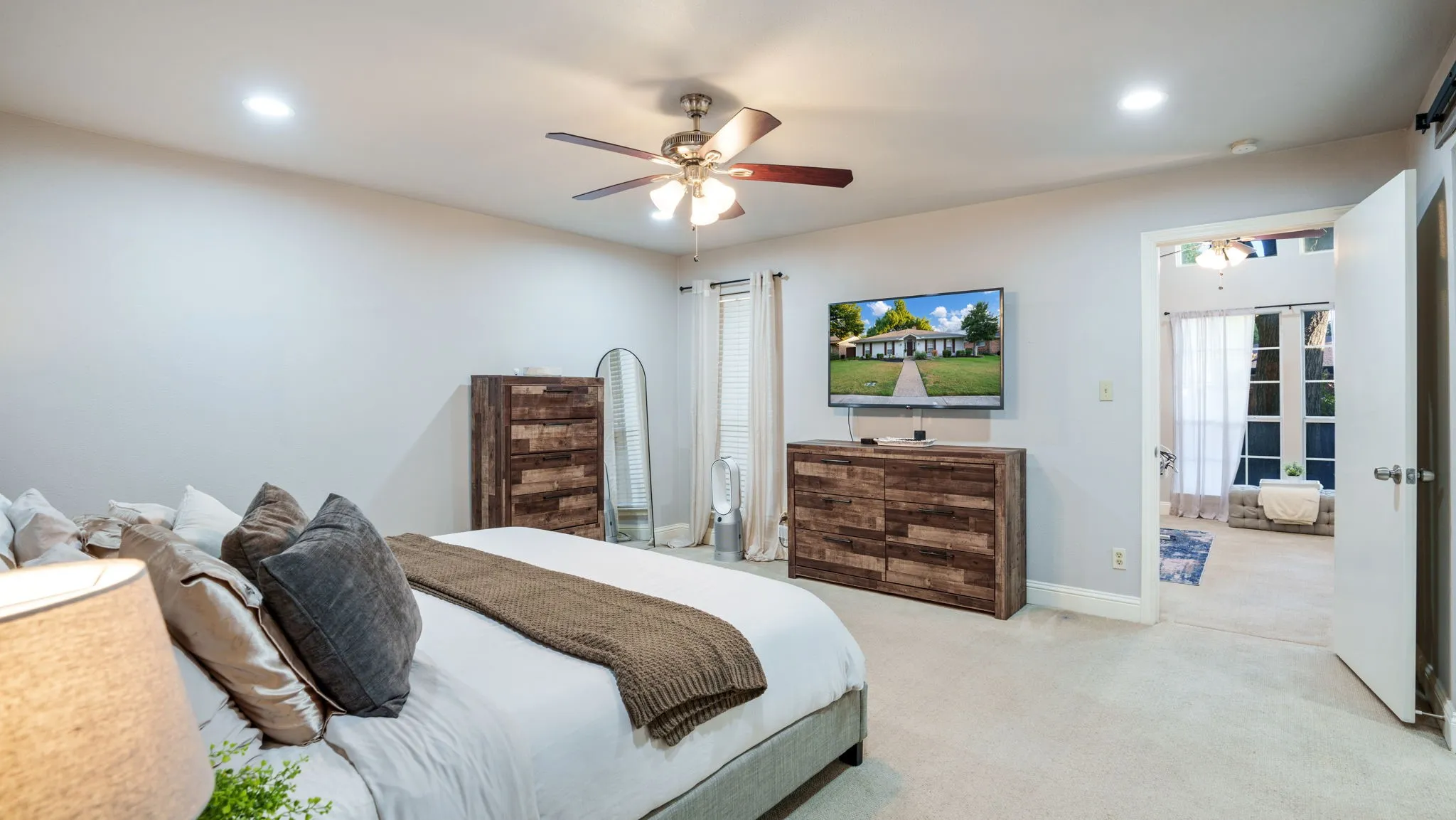 Primary Bedroom + Office