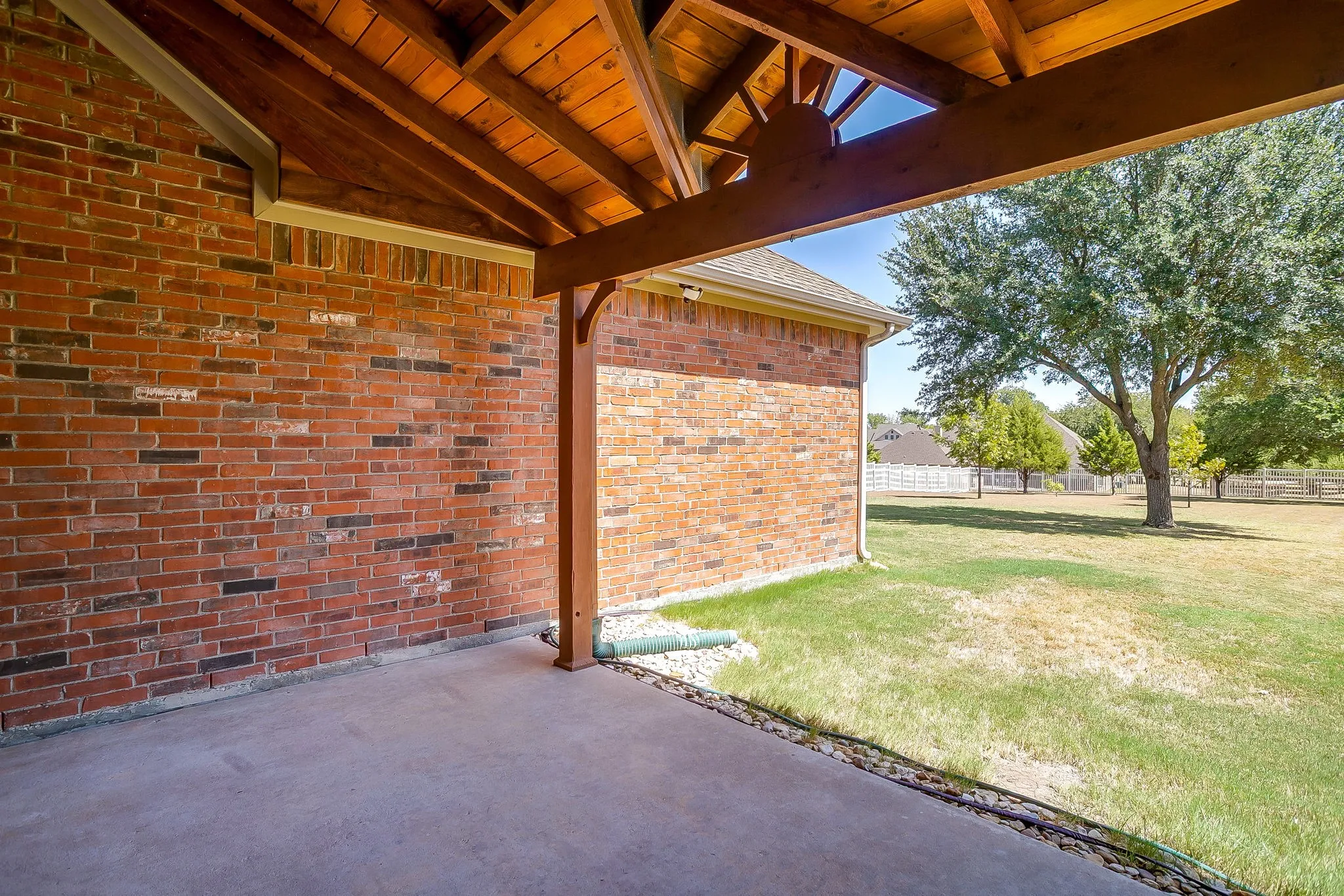 Covered back patio