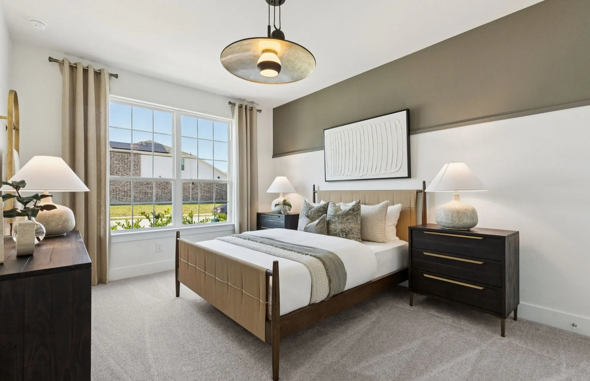 *Model Representation - Spacious secondary bedroom with large windows