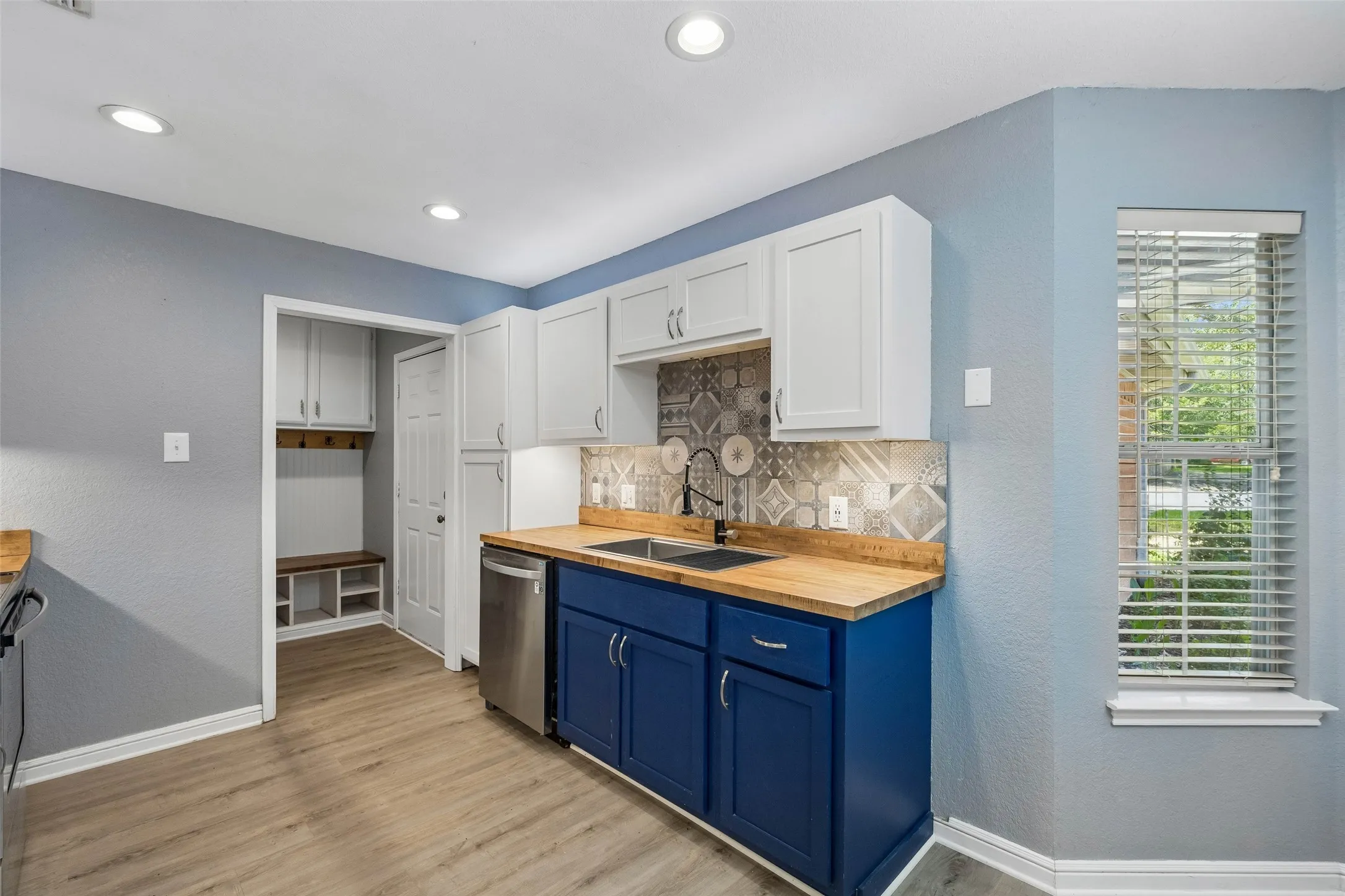 Butcher block counters