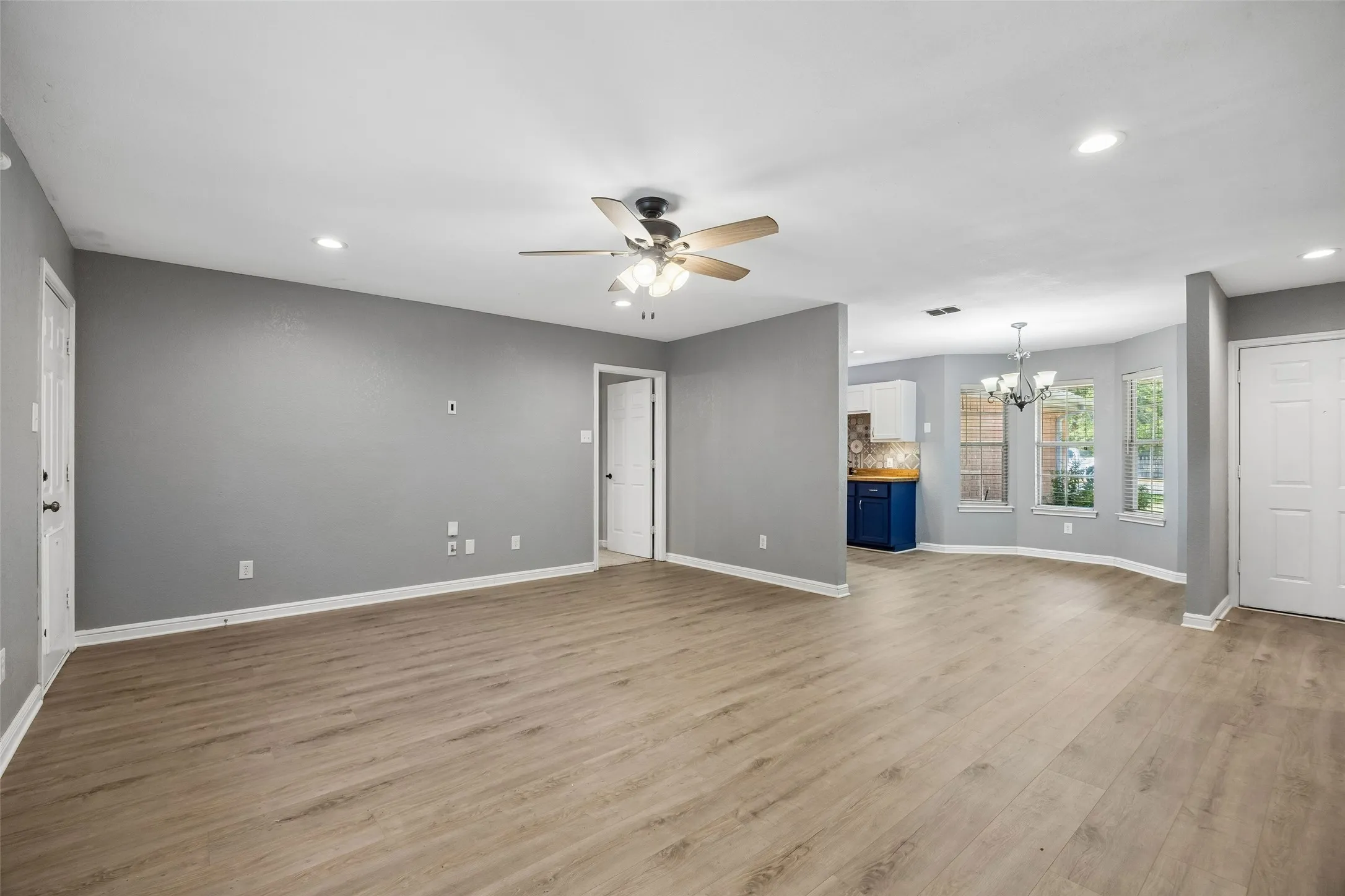 Open to dining area