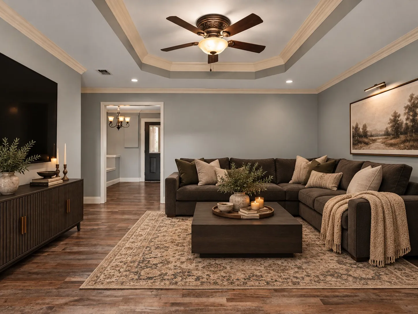 Virtually Staged Living Room