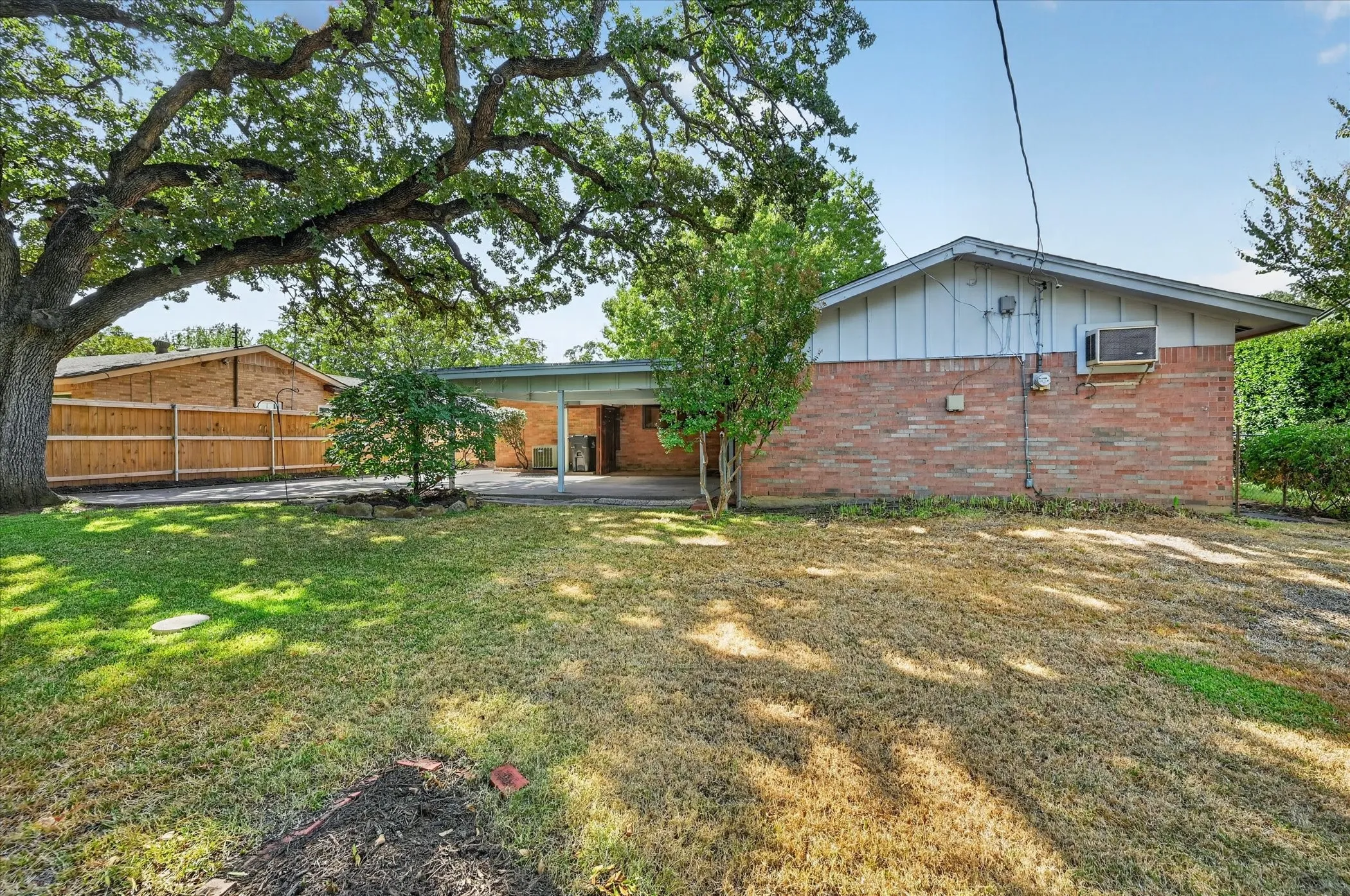 Plenty of space in this backyard!