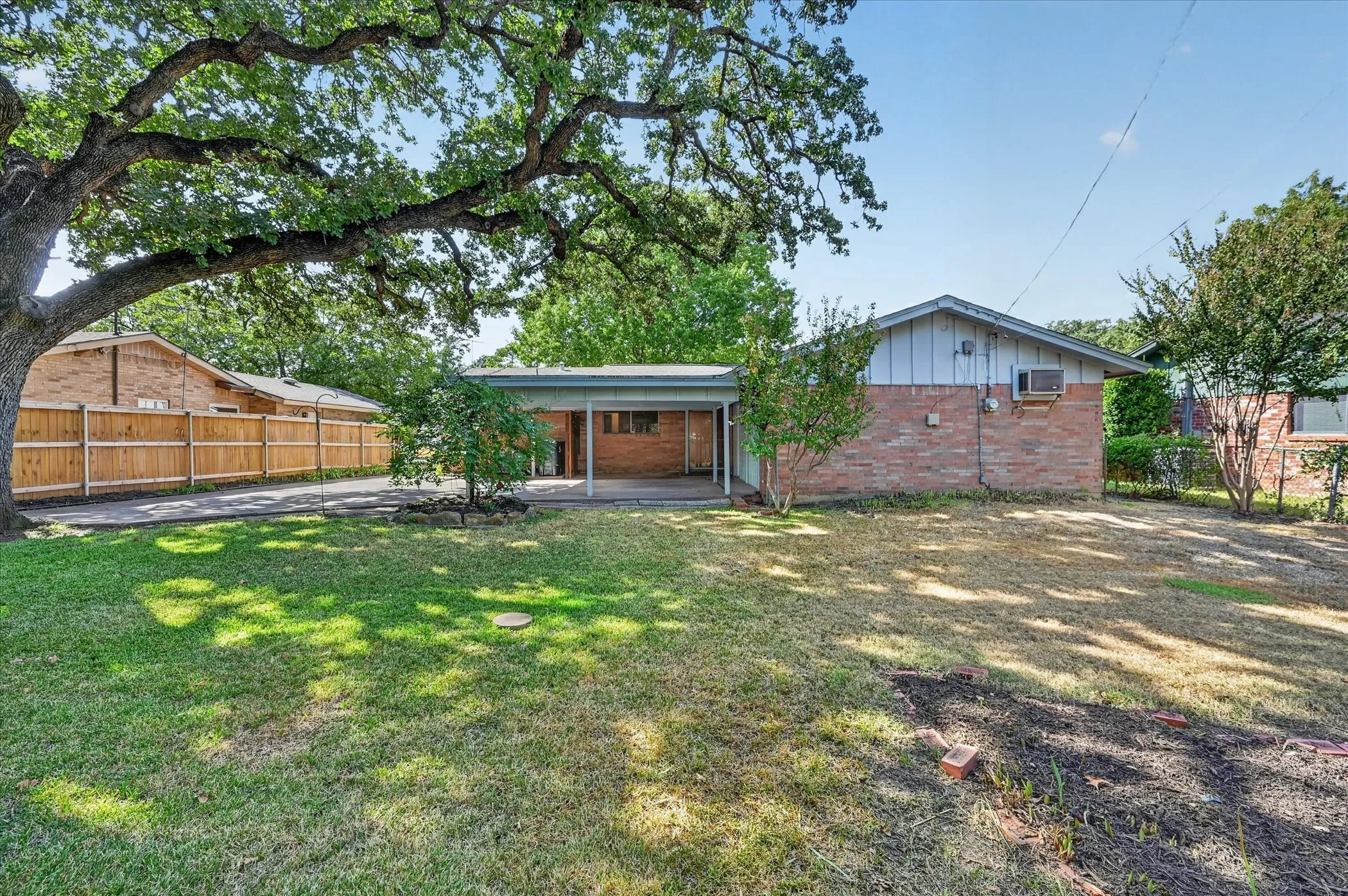Plenty of space in this backyard!