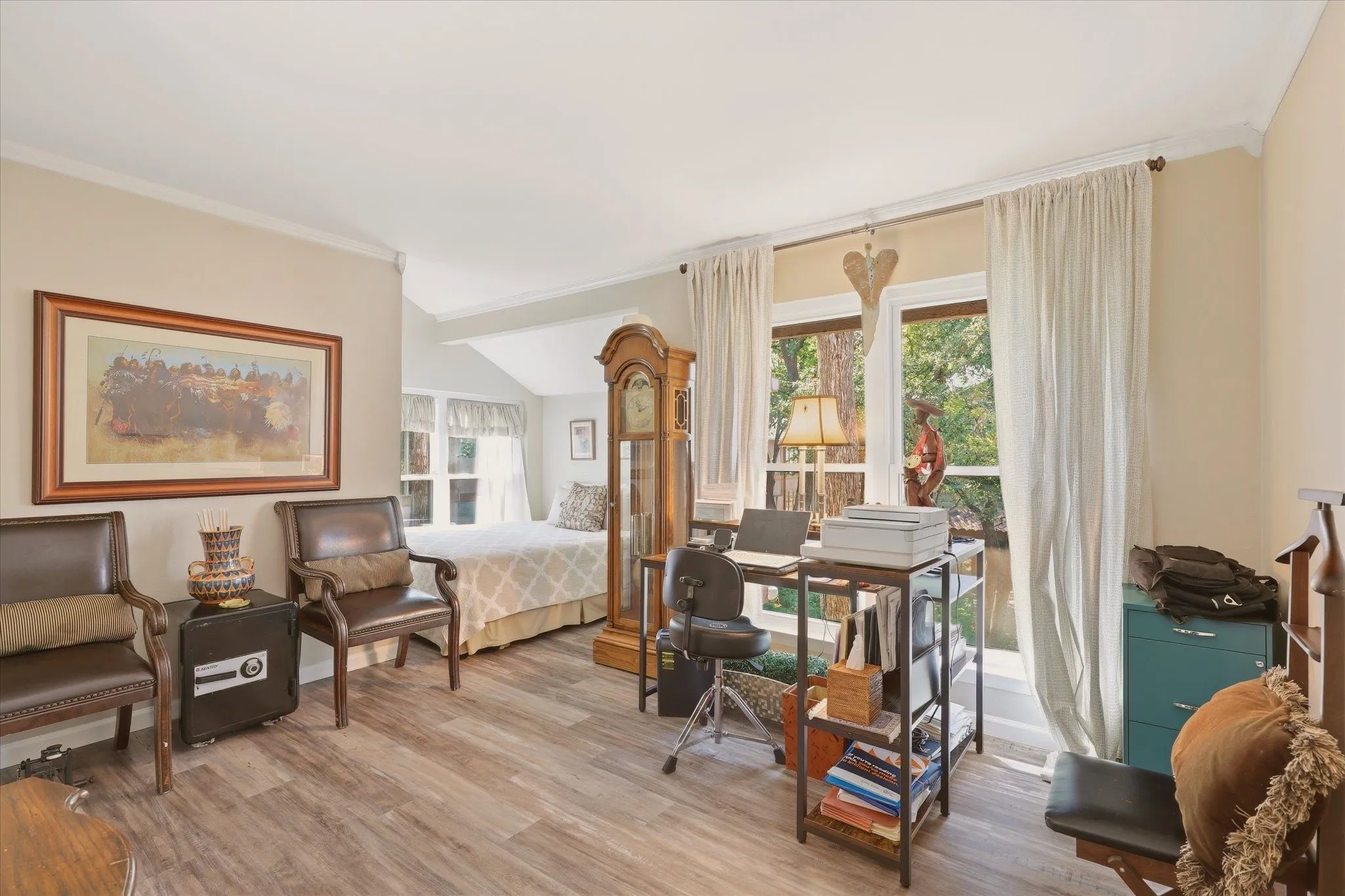 Secondary Bedroom with extra space for office, gym, or additional living area