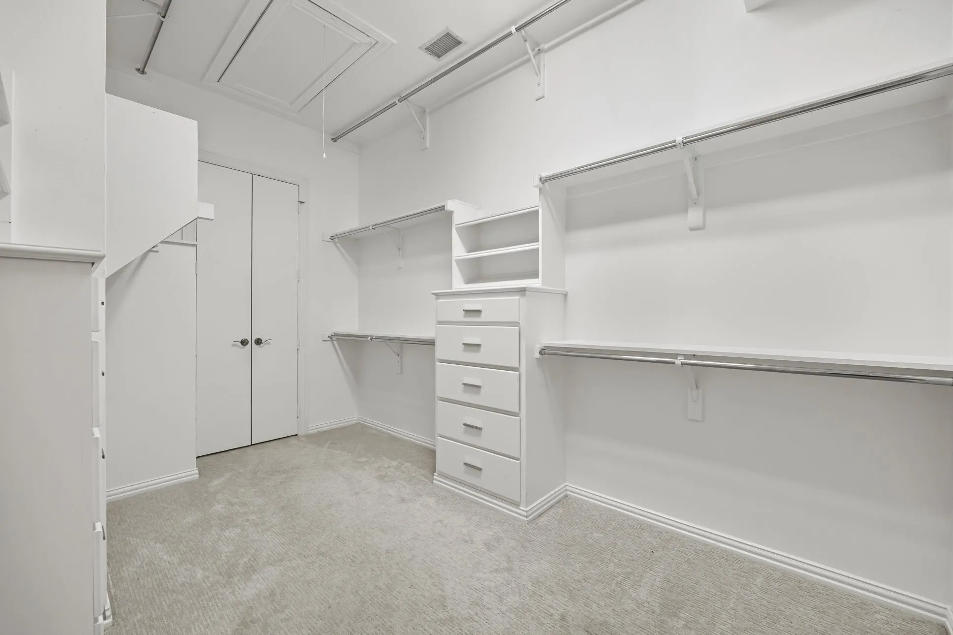 Master closet one of two