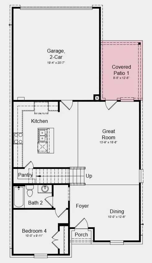 Additional Highlights include: Upgraded 8 foot front entry door, trash pull out cabinet, and brick front porch.
