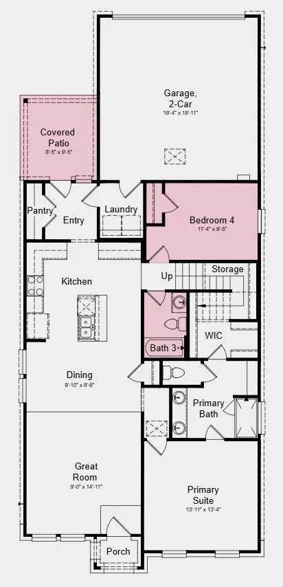 Additional Highlights Include: full bath in place of powder room, upgraded 8' contemporary front door, GE energy star refrigerator, and GE top load washer and dryer package.