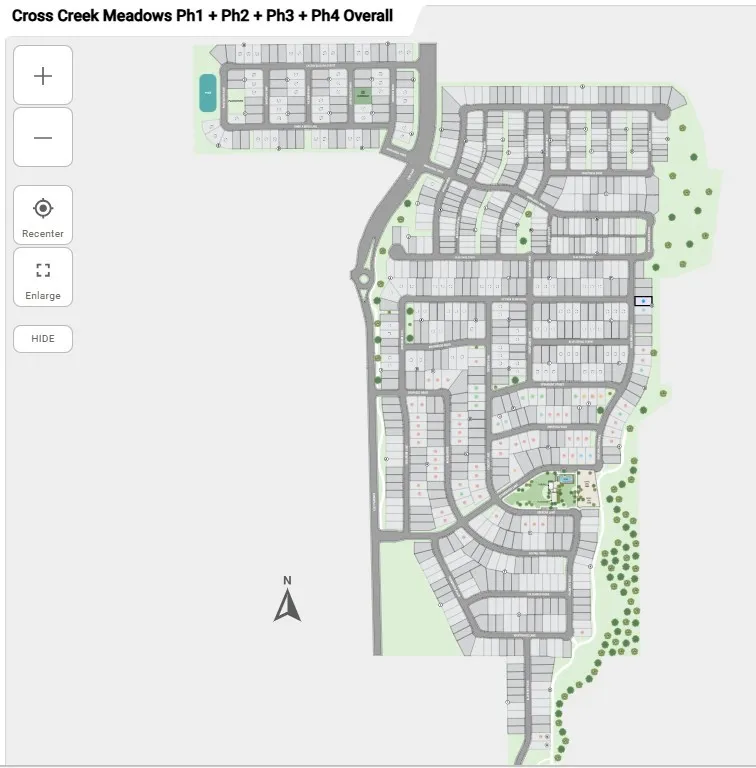 Cross Creek Meadows Sitemap