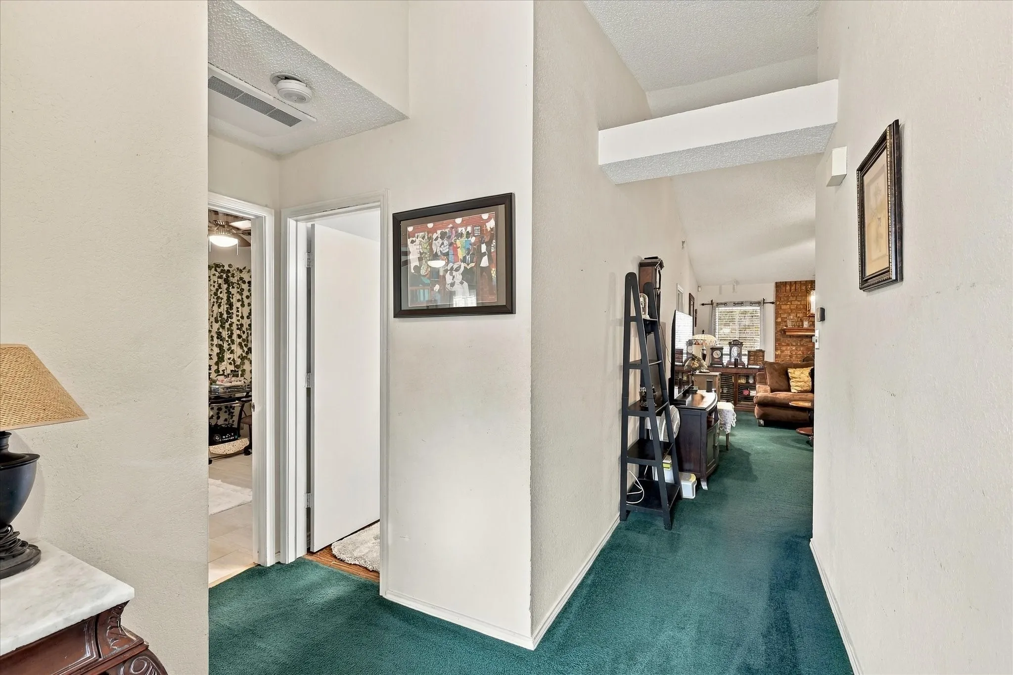 Hanging artwork on interior walls