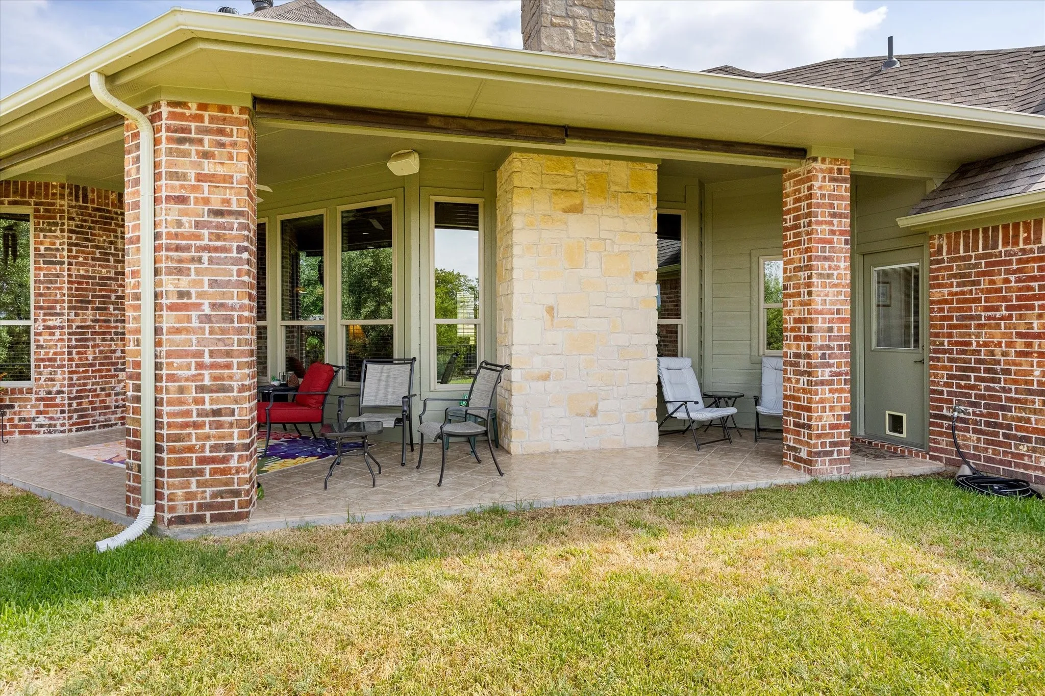 Deep back patio area for sunsets & relaxing